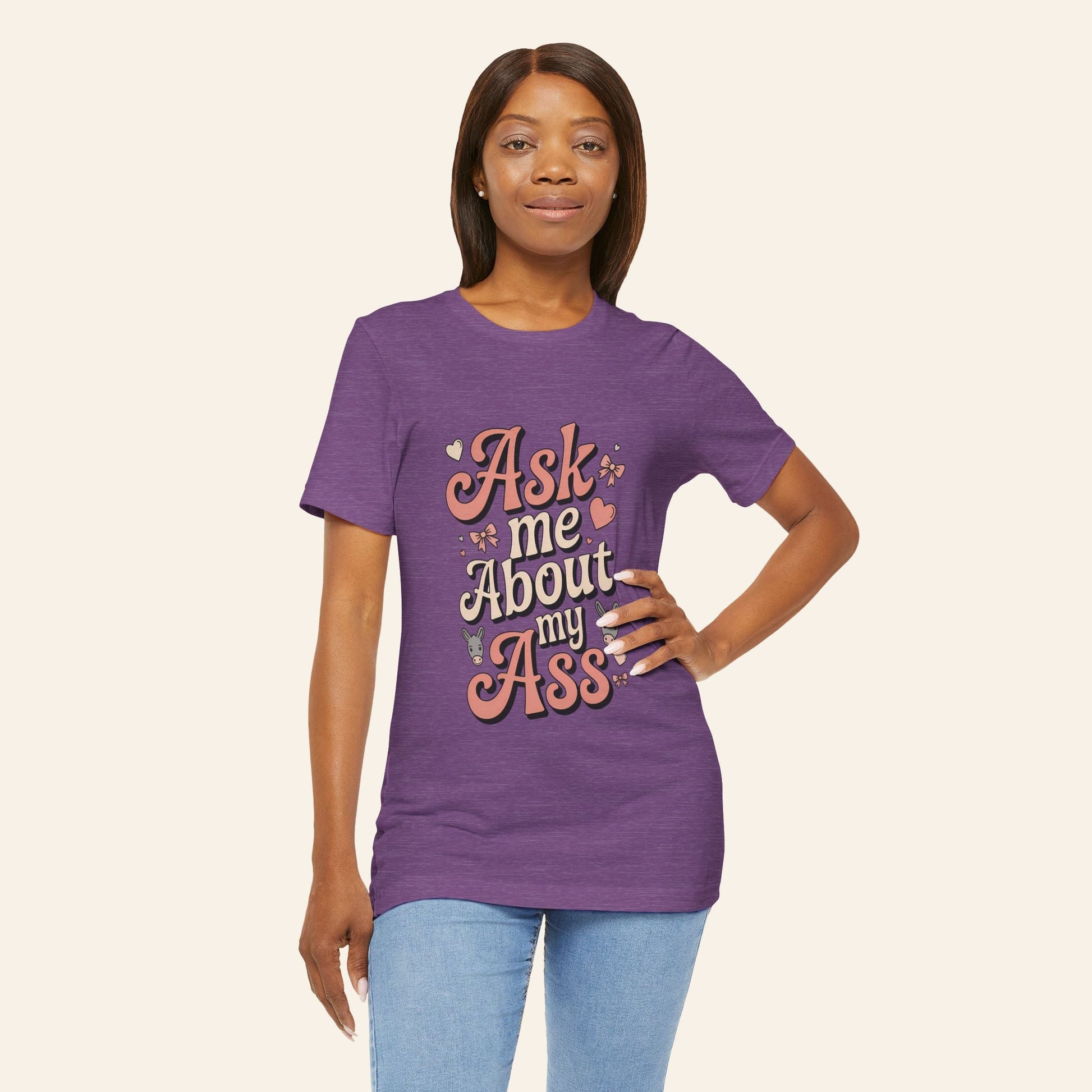 Ask Me About My Ass Coquette Playful Graphic Tee