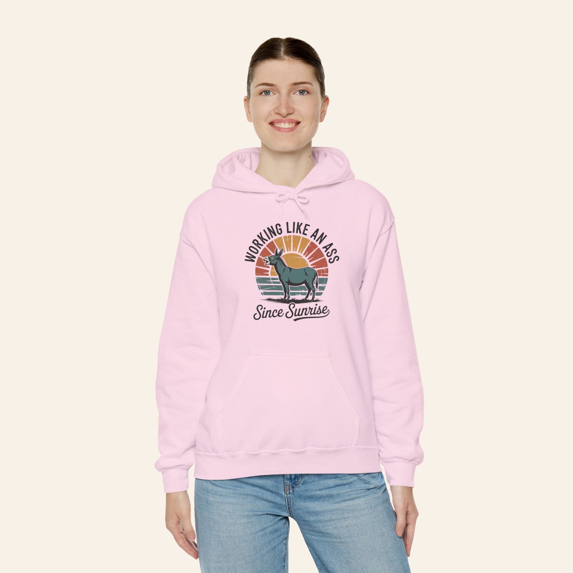 Hoodie Working Like an Ass Since Sunrise Hoodie