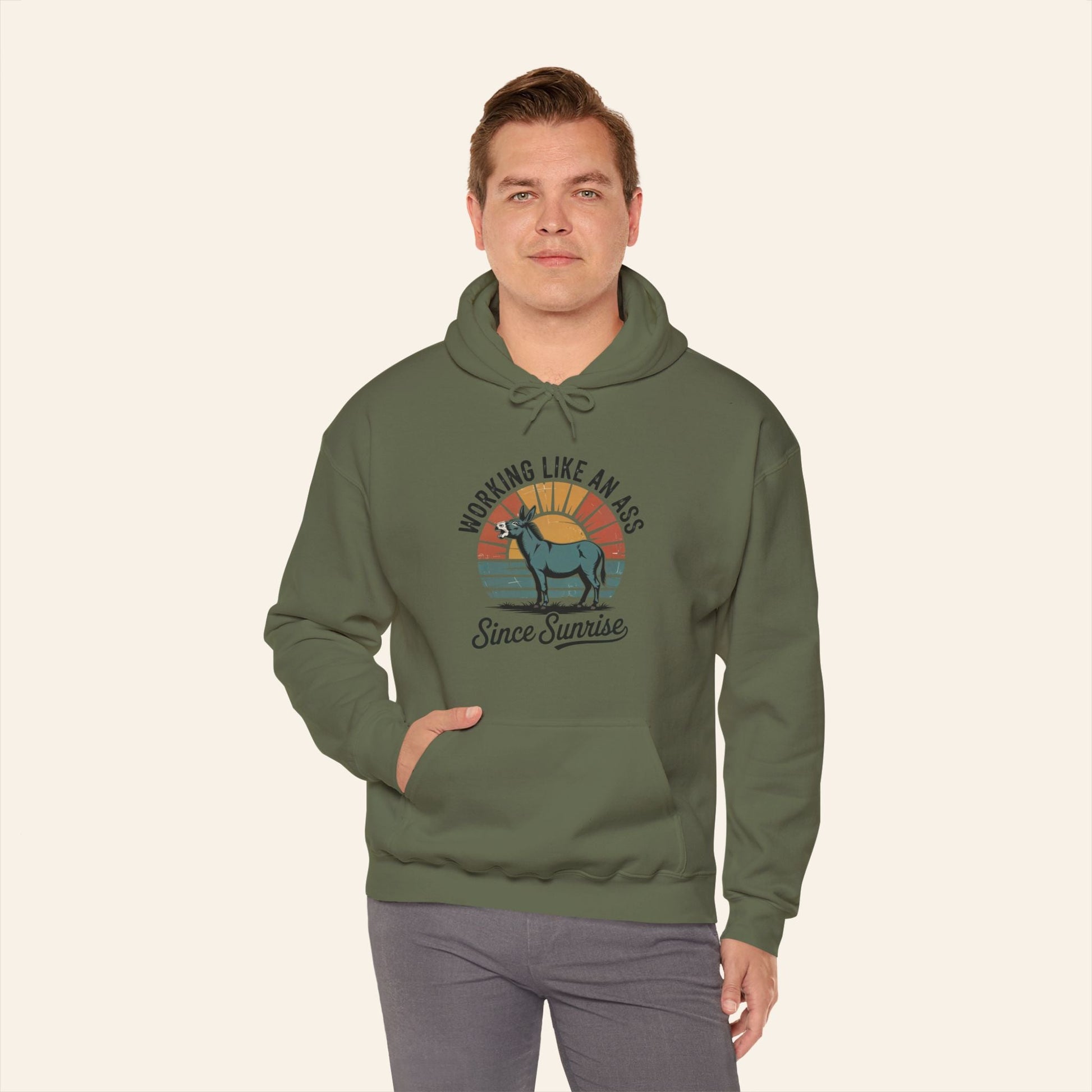 Hoodie Working Like an Ass Since Sunrise Hoodie