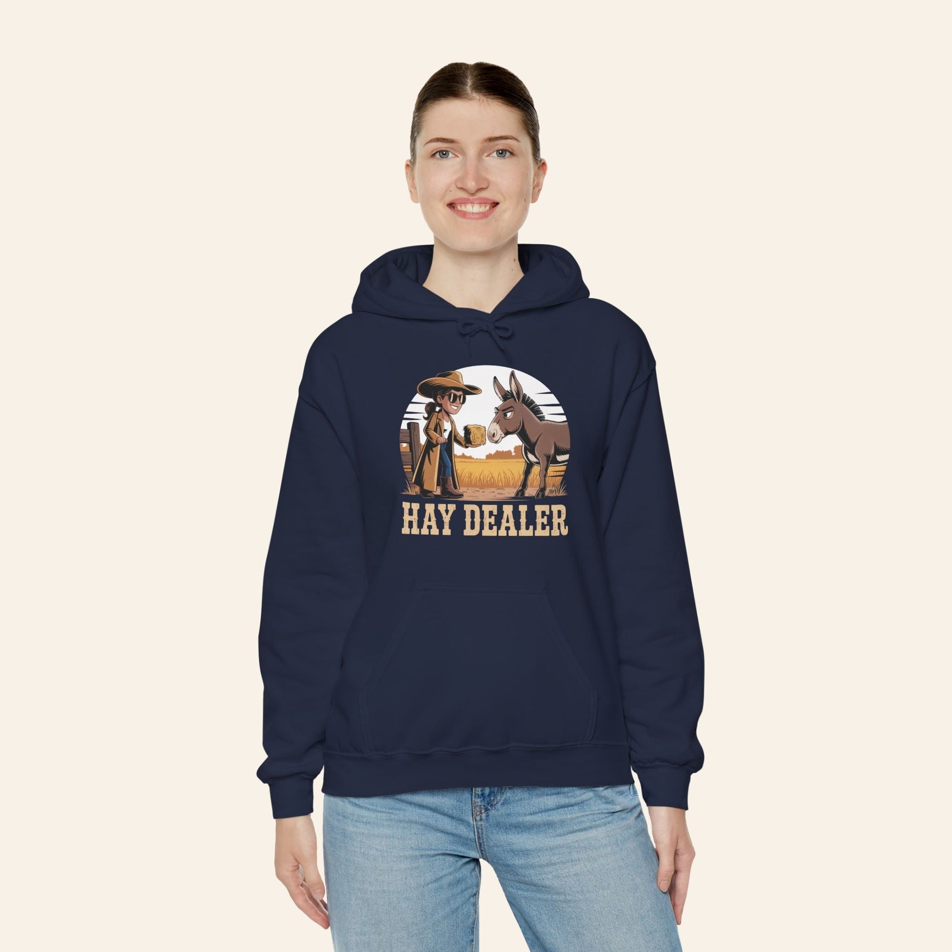 Hoodie Hay Dealer Hoodie – Unisex Heavy Blend Fleece (S–5XL)