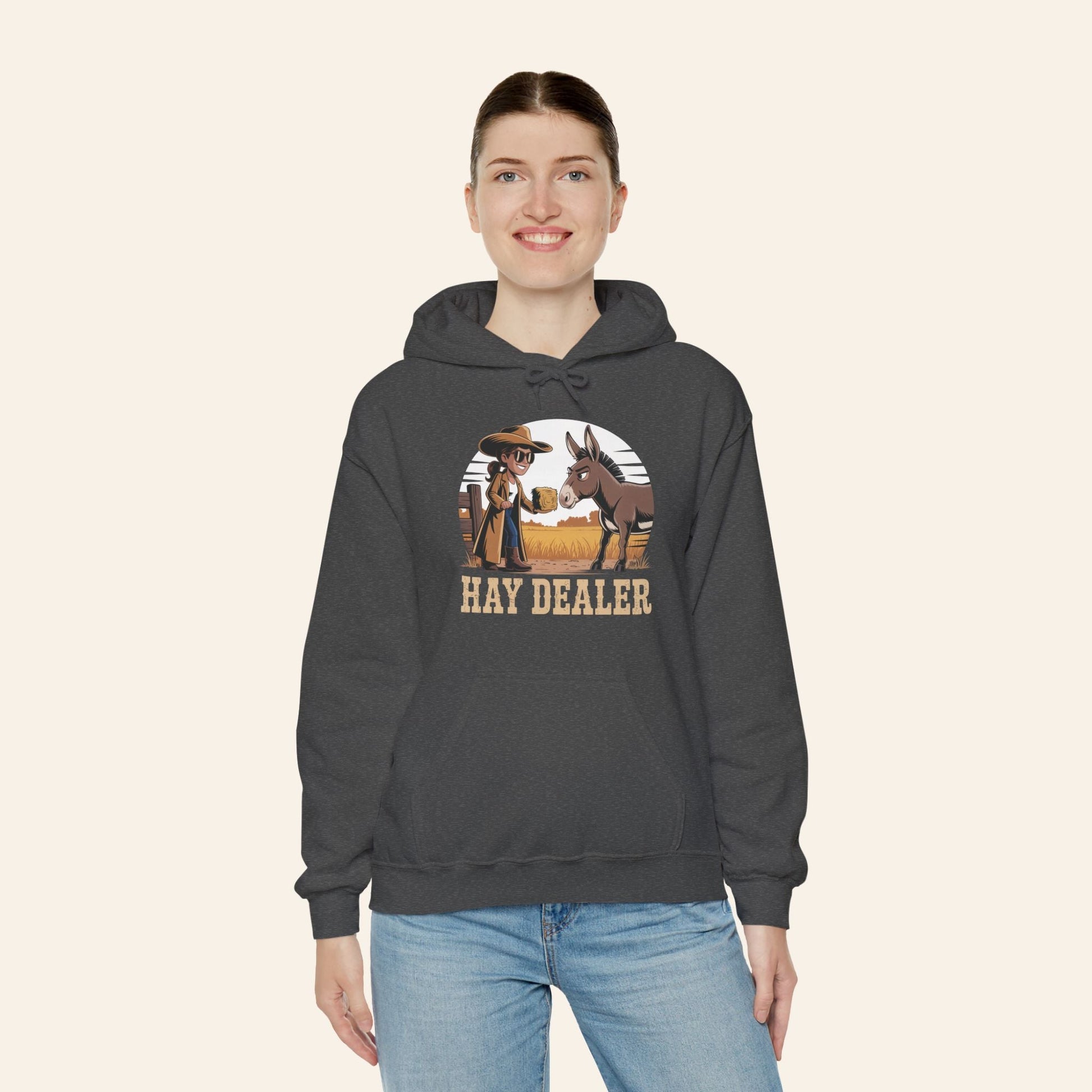 Hoodie Hay Dealer Hoodie – Unisex Heavy Blend Fleece (S–5XL)