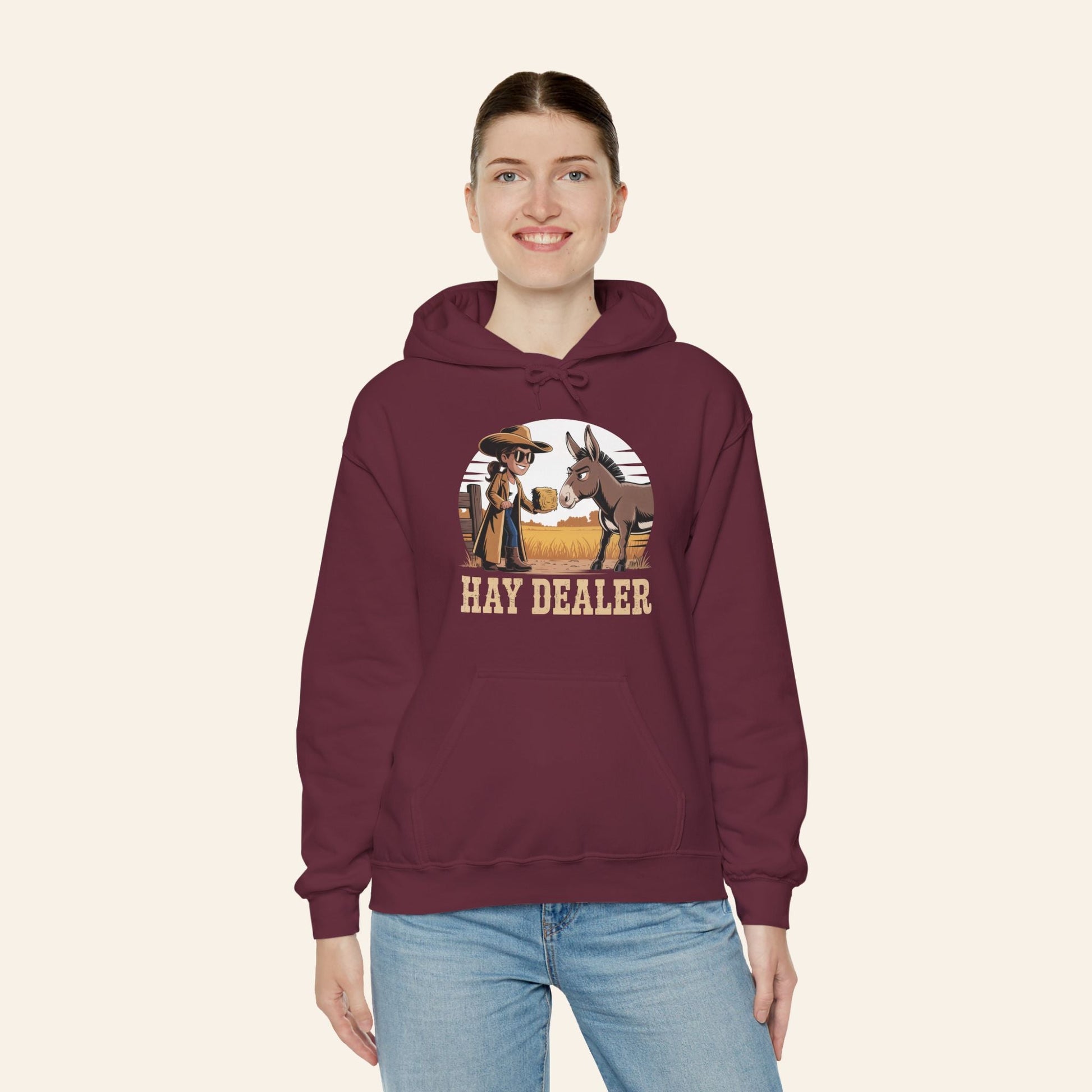 Hoodie Hay Dealer Hoodie – Unisex Heavy Blend Fleece (S–5XL)