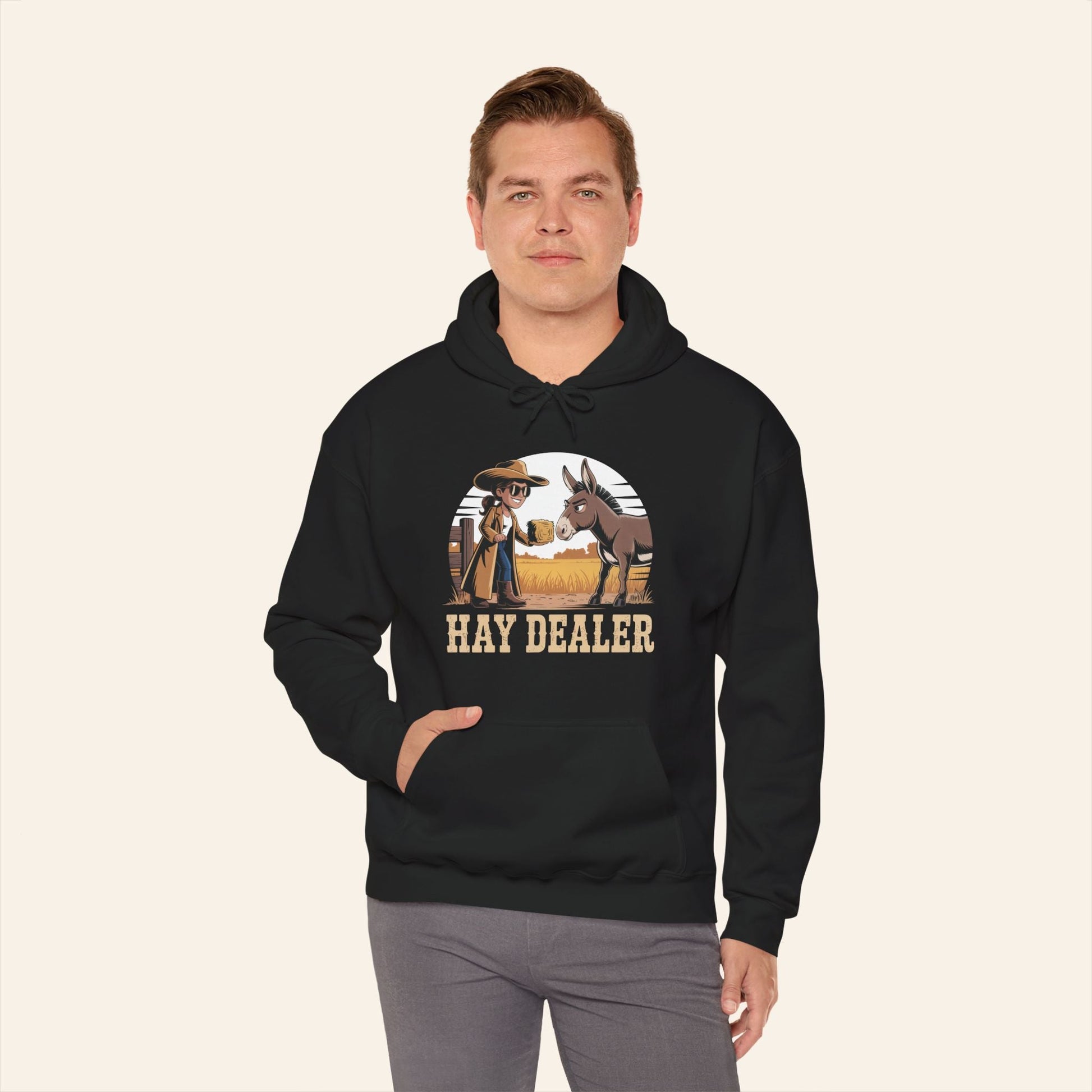 Hoodie Hay Dealer Hoodie – Unisex Heavy Blend Fleece (S–5XL)
