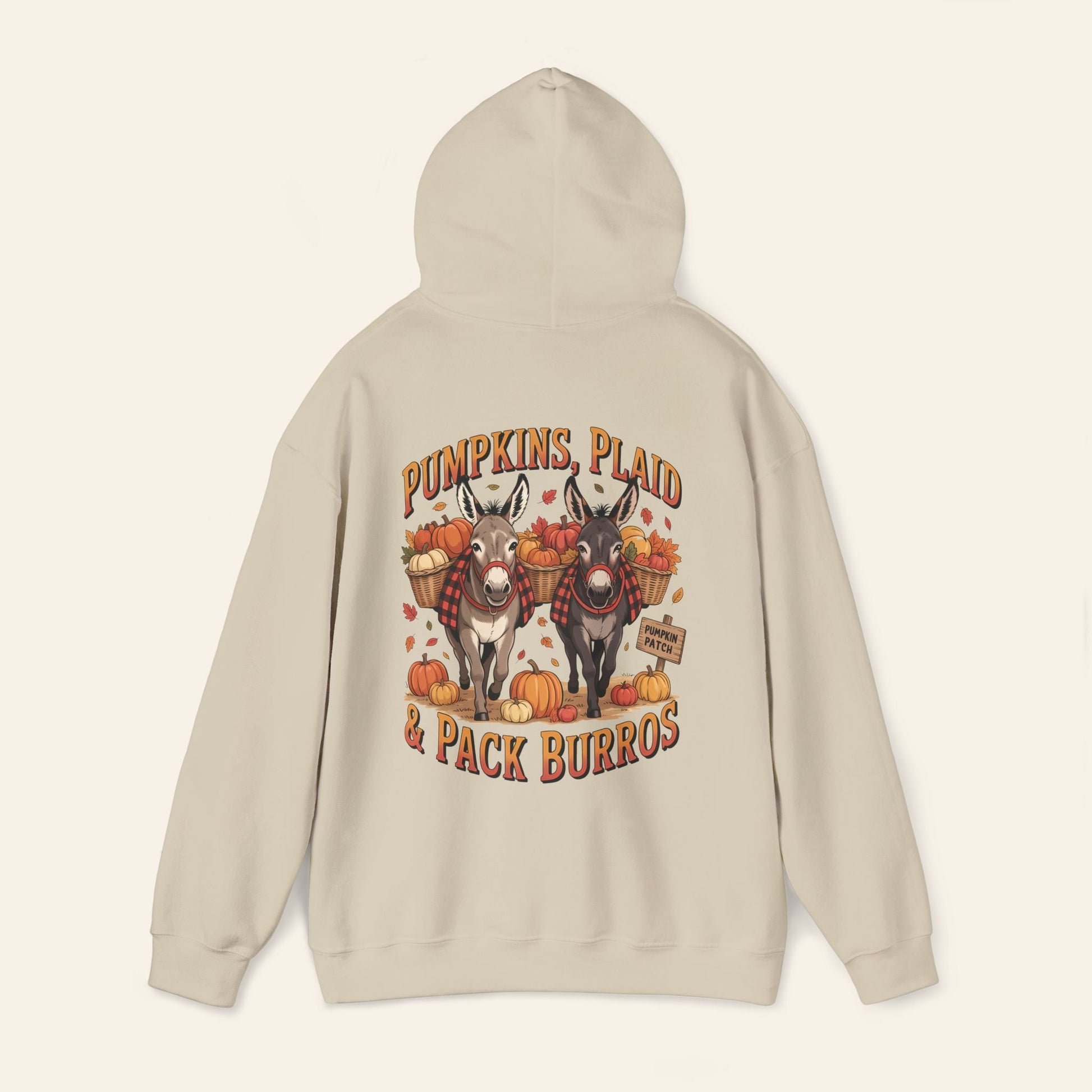 Hoodie Pumpkins, Plaid & Pack Burros Hoodie