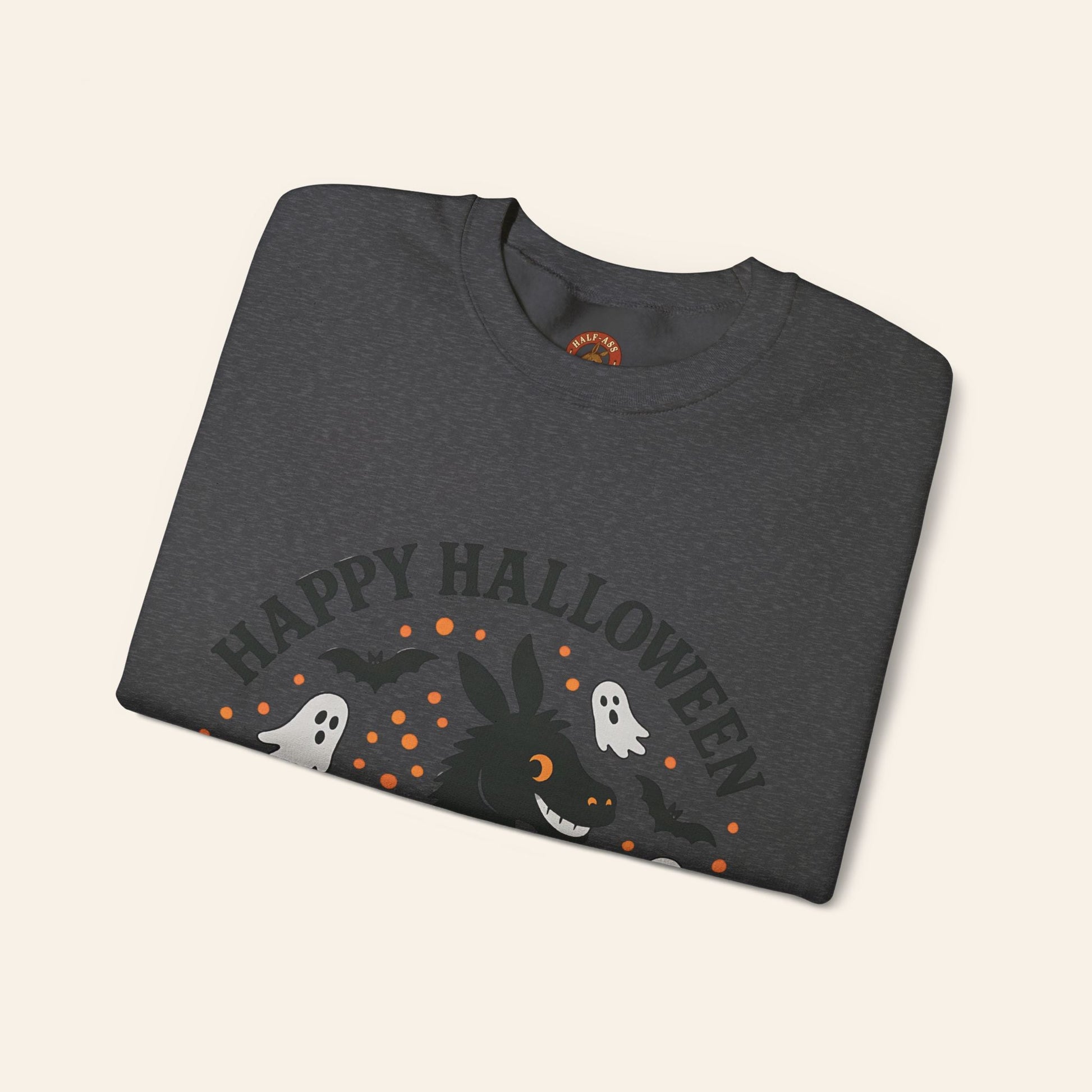 Sweatshirt Happy Halloween Donkey Sweatshirt – Spooky, Cozy, Fun