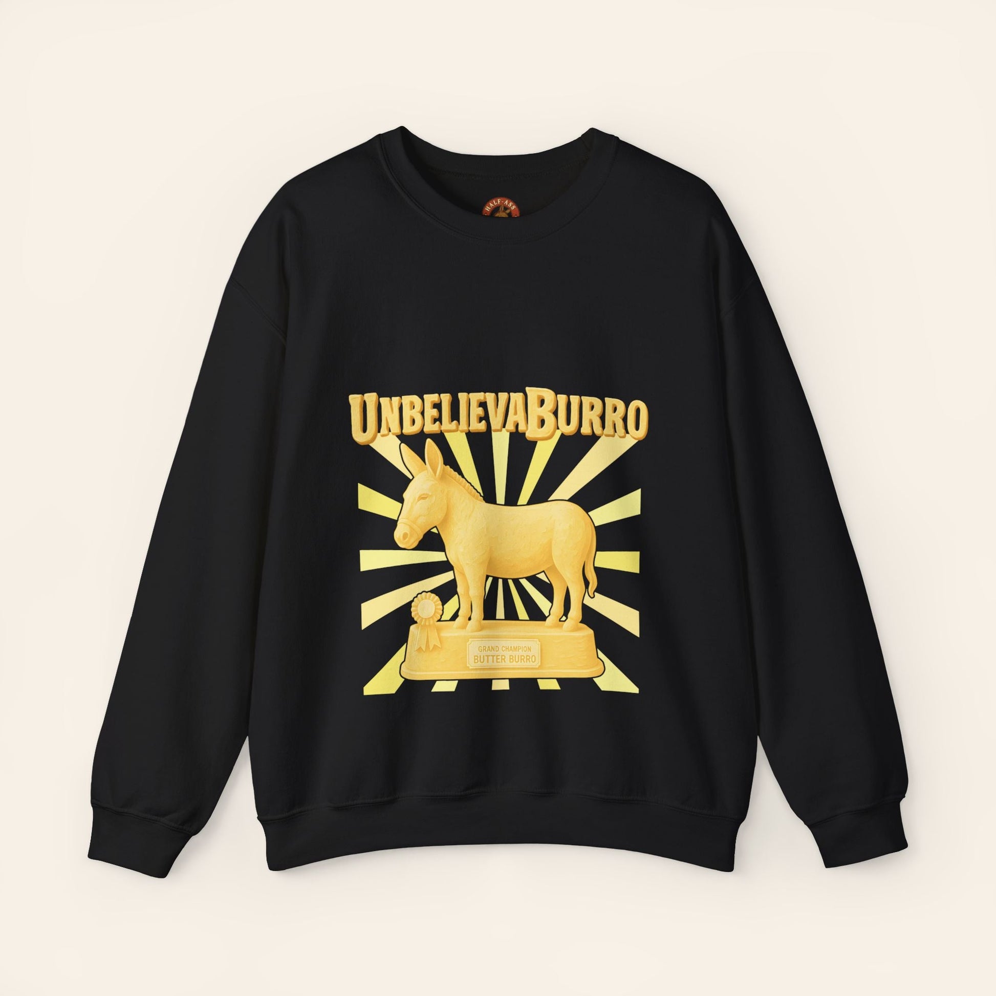 Sweatshirt UnbelievaBurro Crewneck Sweatshirt S / Black