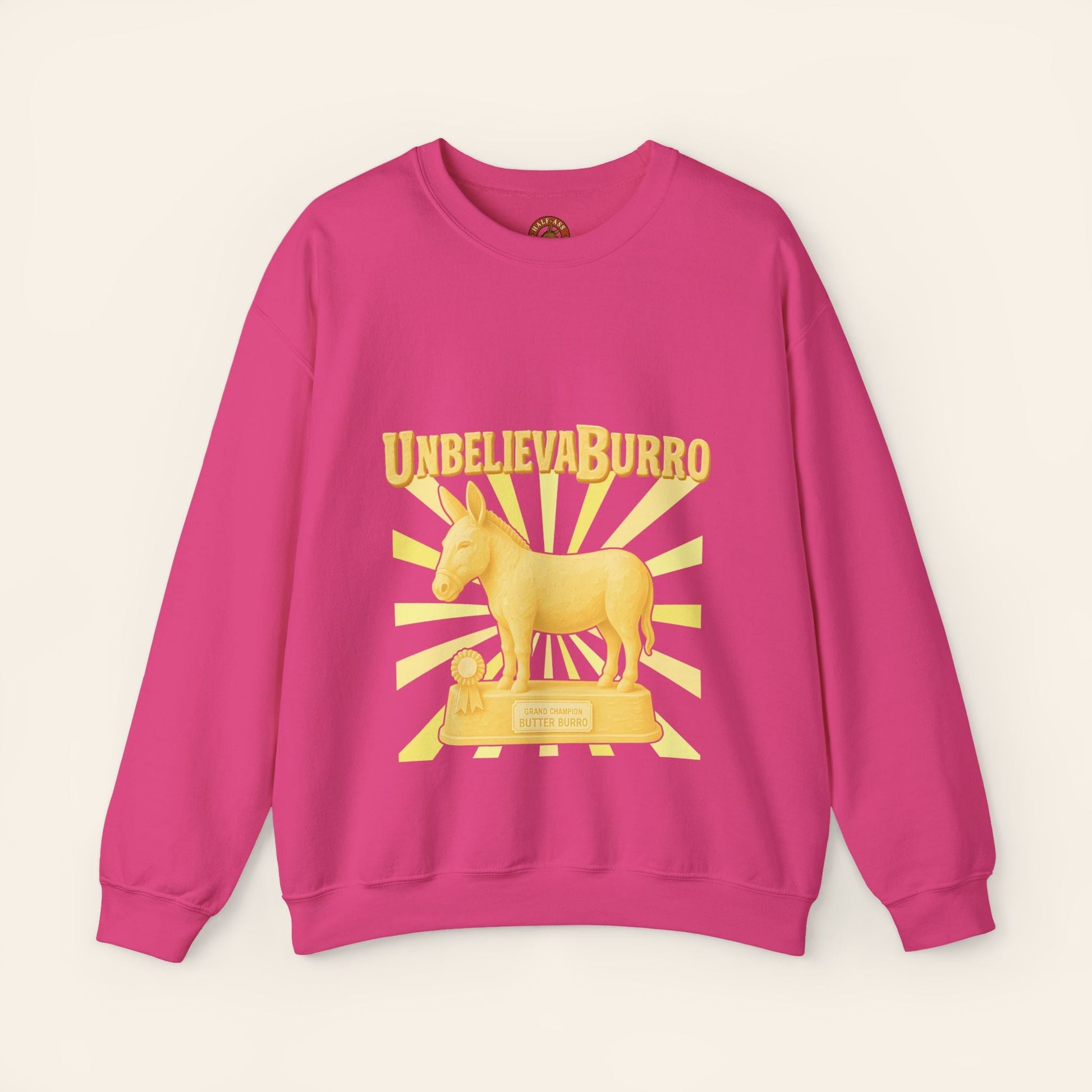 Sweatshirt UnbelievaBurro Crewneck Sweatshirt S / Heliconia