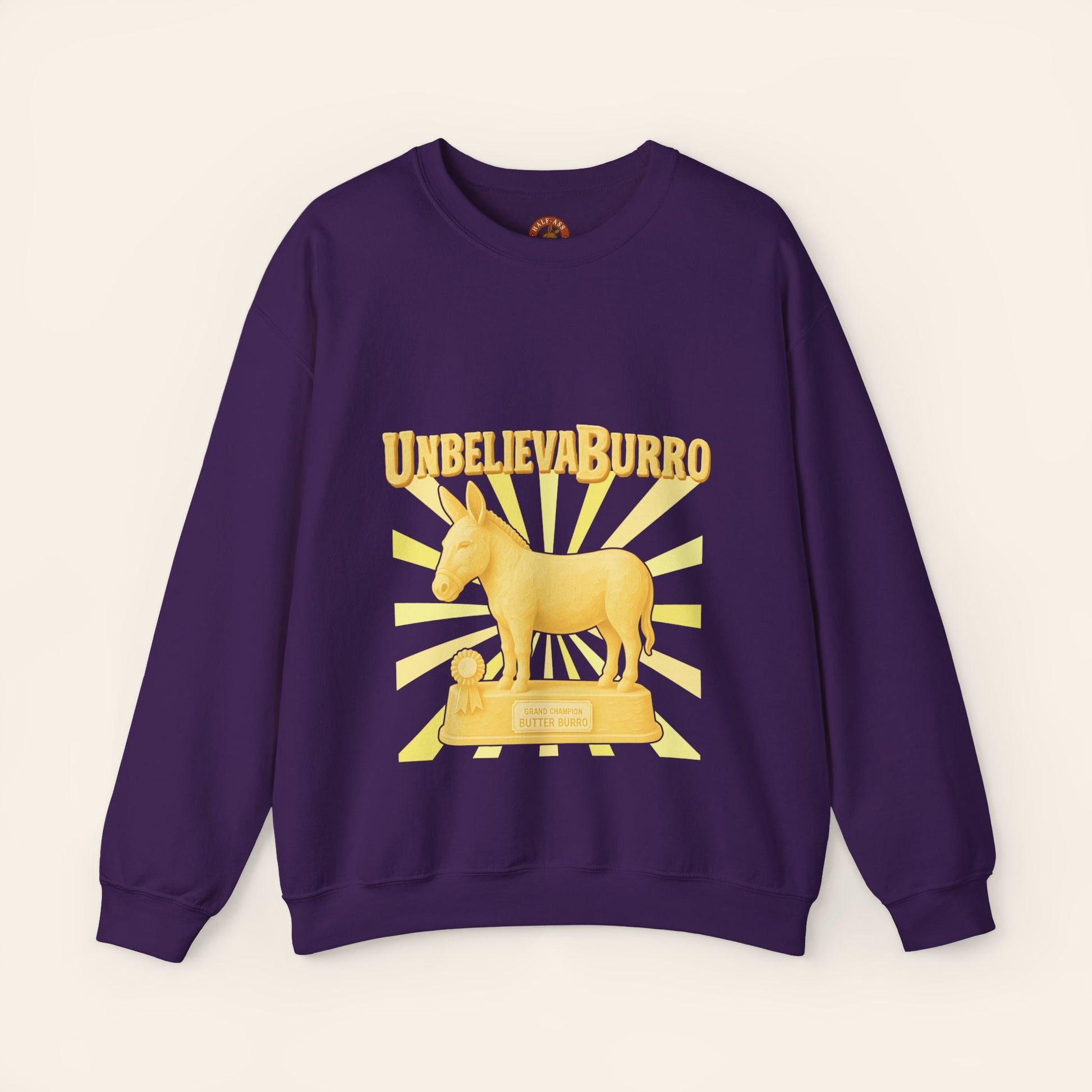 Sweatshirt UnbelievaBurro Crewneck Sweatshirt S / Purple