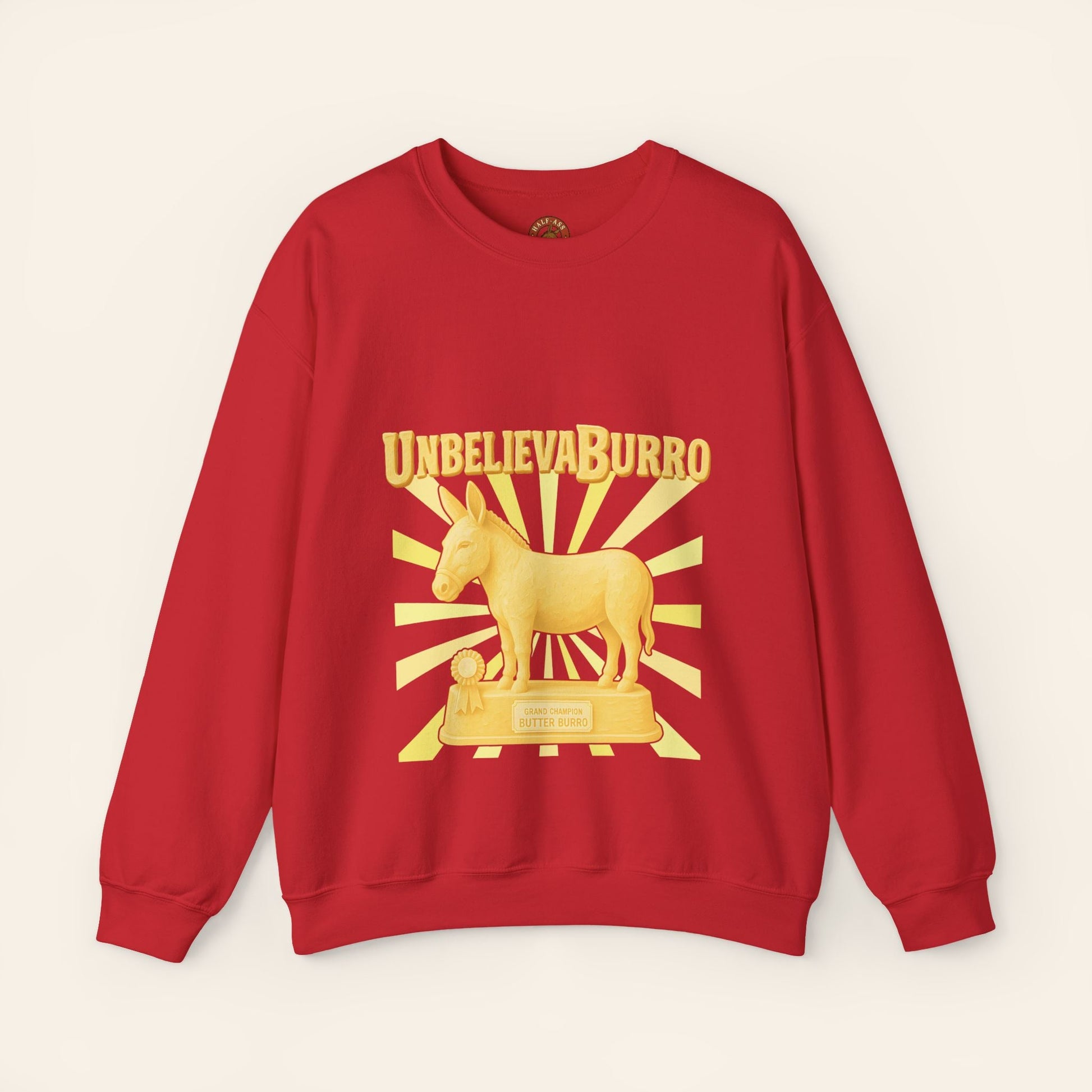 Sweatshirt UnbelievaBurro Crewneck Sweatshirt S / Red