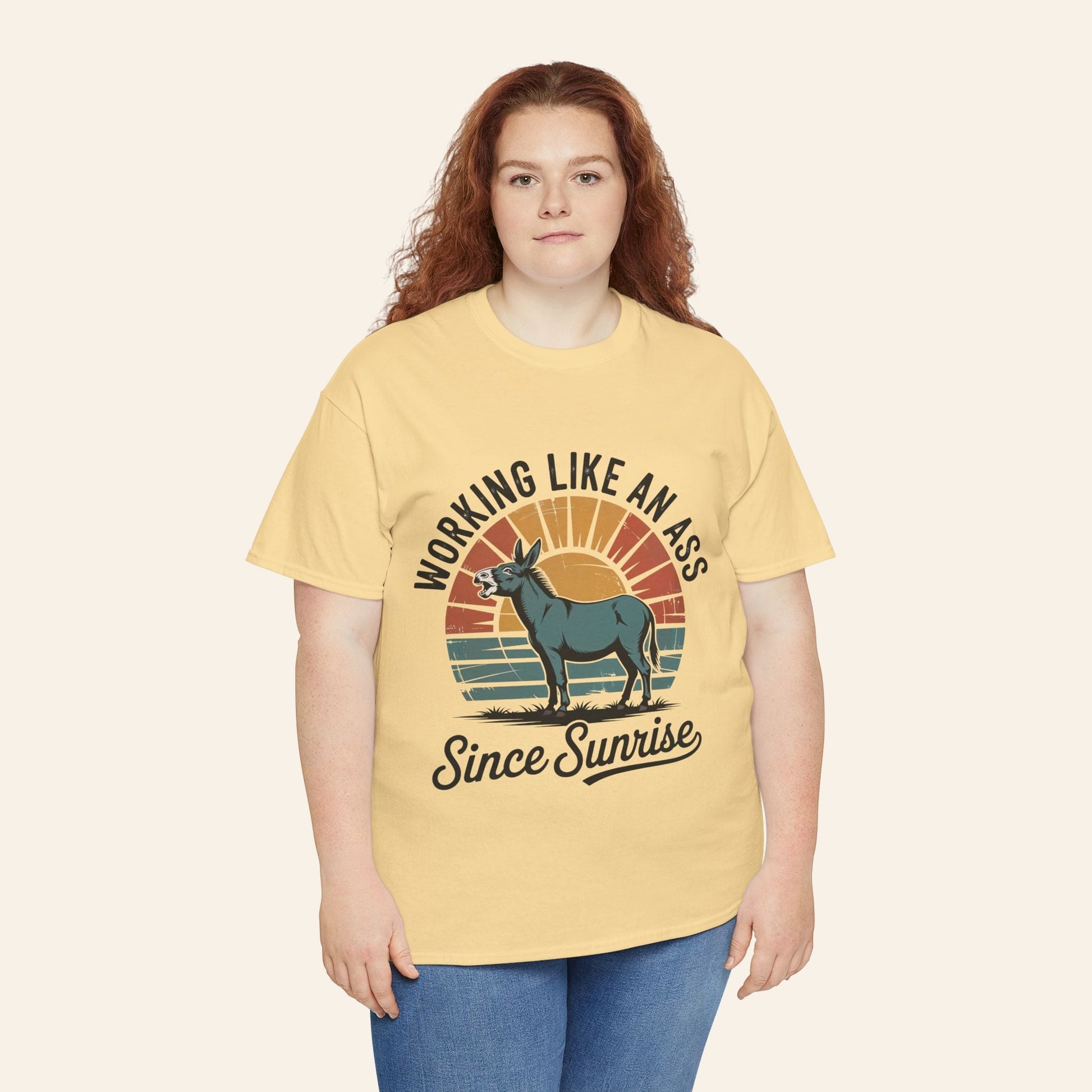 T-Shirt Working Like an Ass Since Sunrise Tee