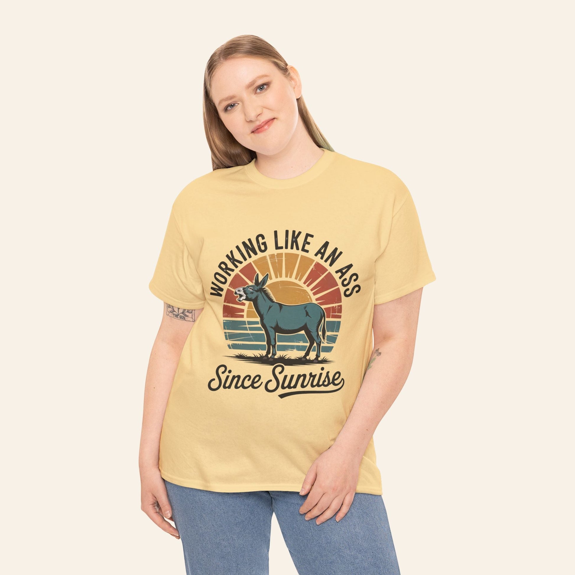 T-Shirt Working Like an Ass Since Sunrise Tee