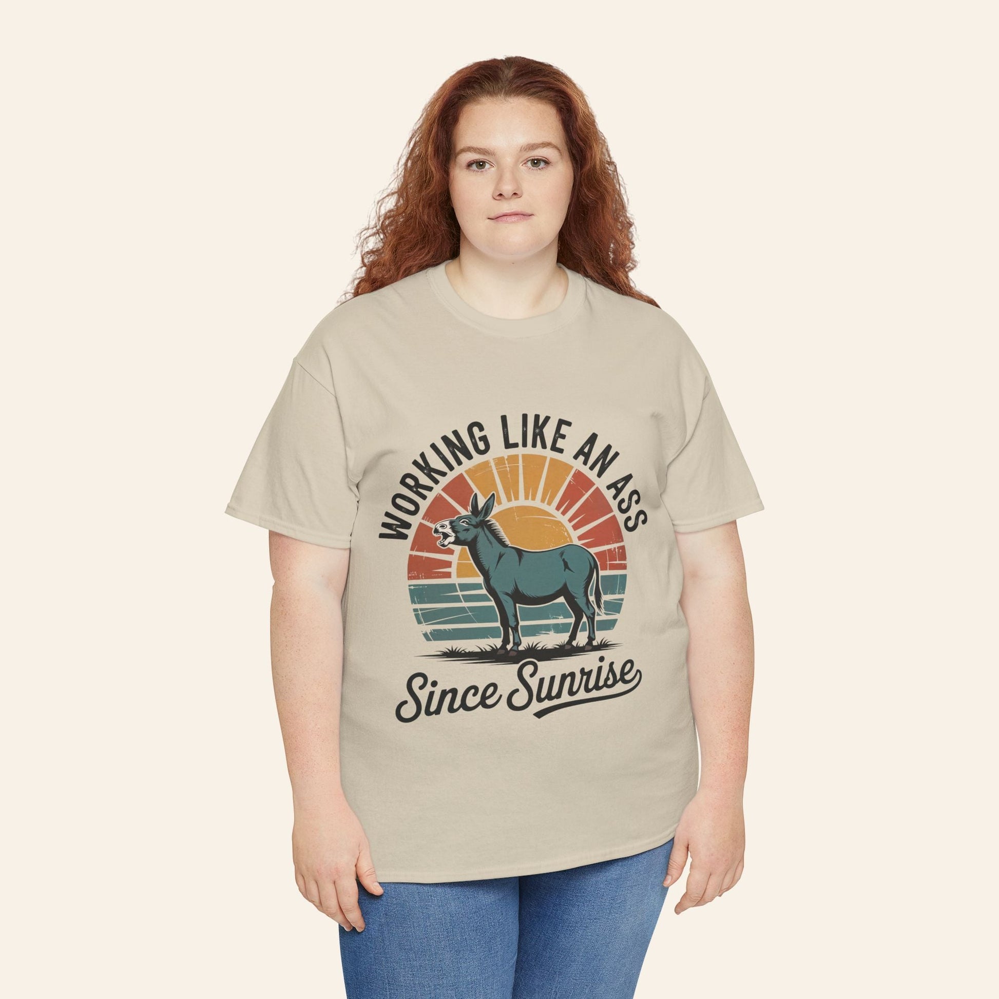 T-Shirt Working Like an Ass Since Sunrise Tee