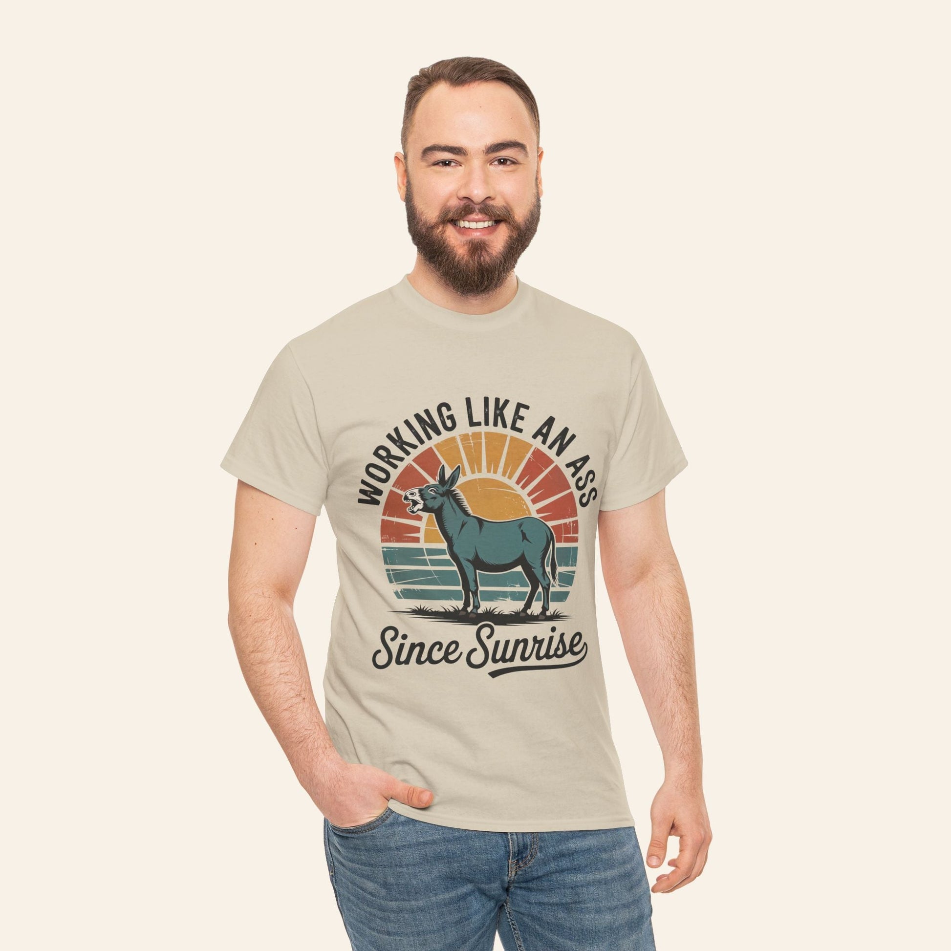 T-Shirt Working Like an Ass Since Sunrise Tee