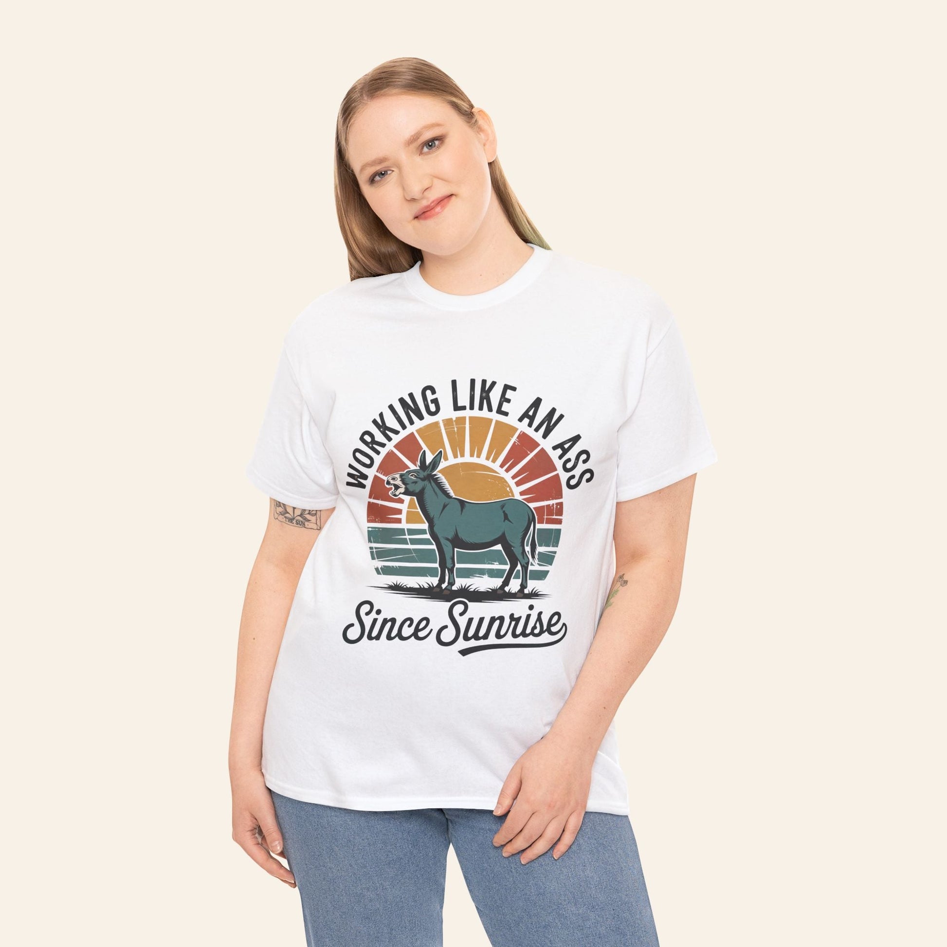 T-Shirt Working Like an Ass Since Sunrise Tee
