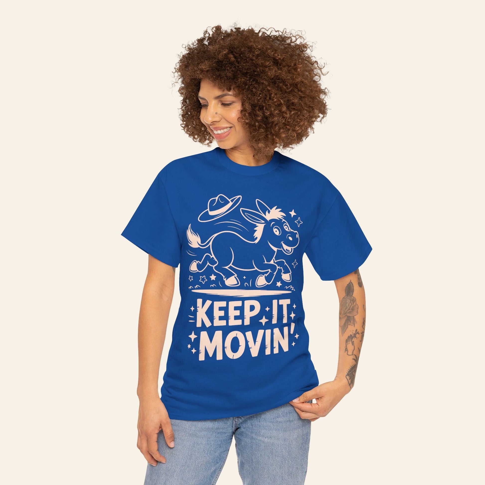 T-Shirt Keep It Movin' Unisex Heavy Cotton Tee (Dark Colors)