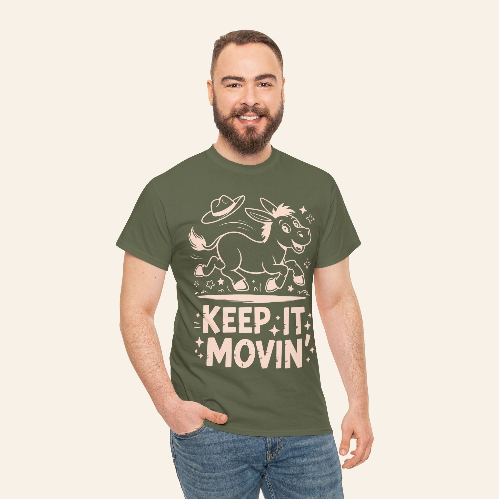 T-Shirt Keep It Movin' Unisex Heavy Cotton Tee (Dark Colors)