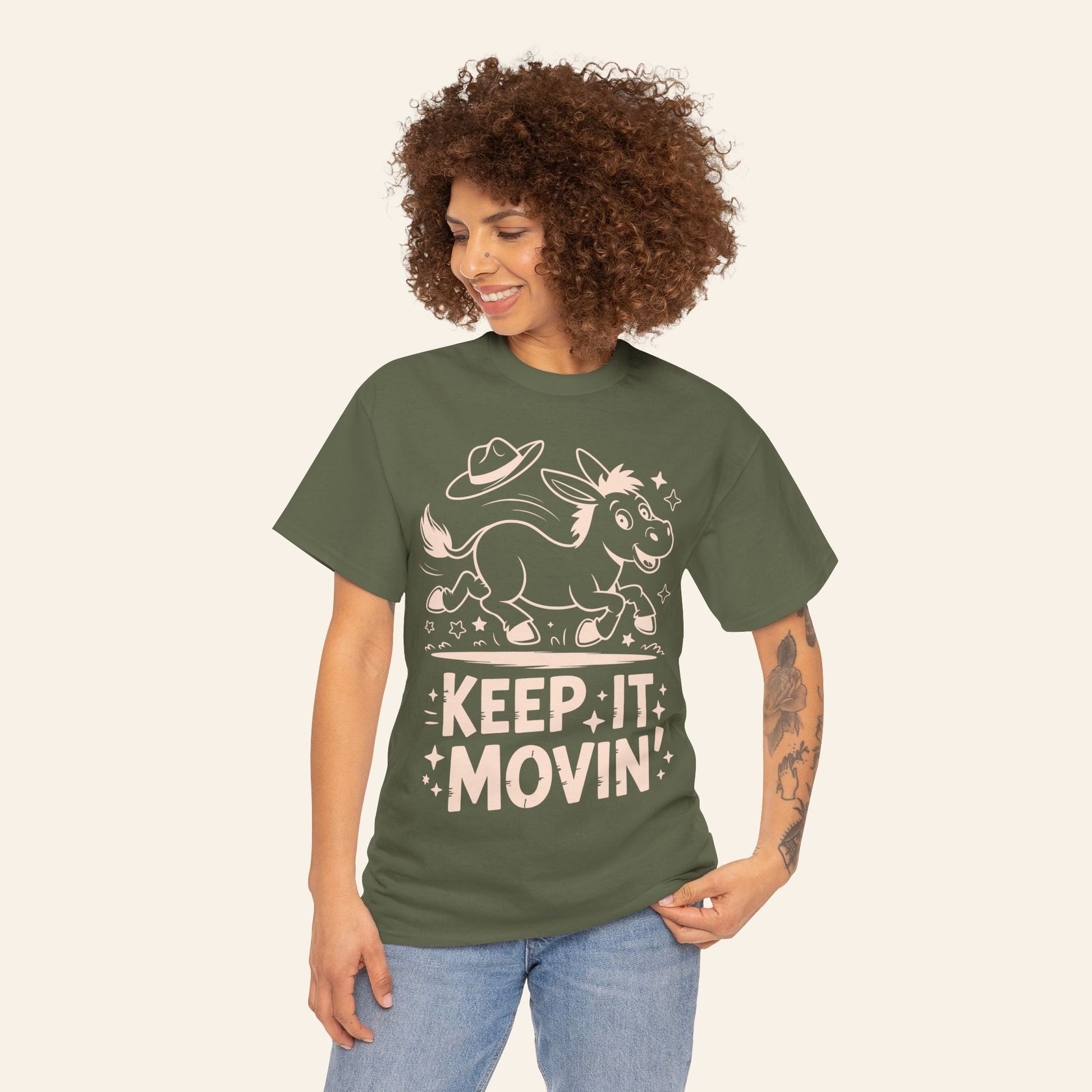 T-Shirt Keep It Movin' Unisex Heavy Cotton Tee (Dark Colors)