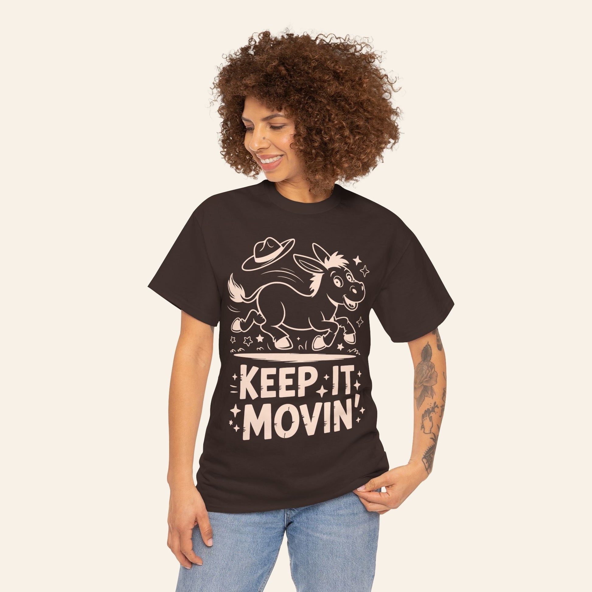 T-Shirt Keep It Movin' Unisex Heavy Cotton Tee (Dark Colors)