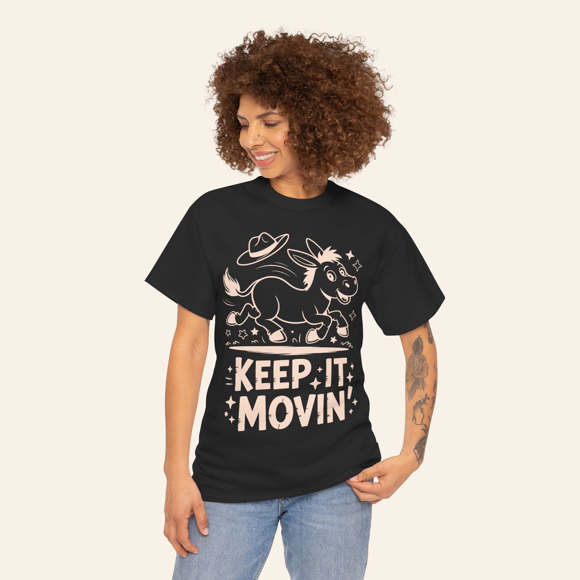 T-Shirt Keep It Movin' Unisex Heavy Cotton Tee (Dark Colors)