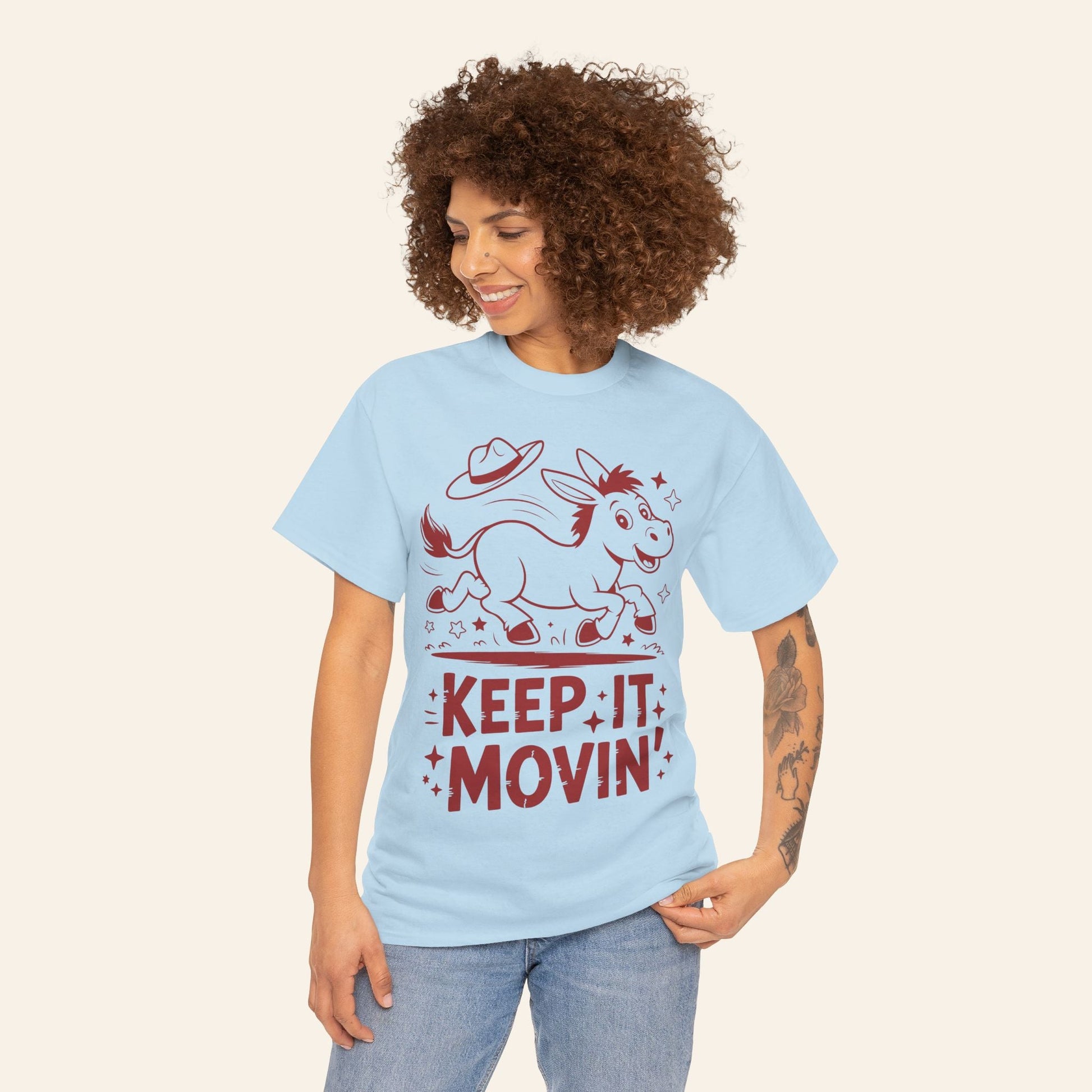 T-Shirt Keep It Movin' Unisex Heavy Cotton Tee (Light Colors)