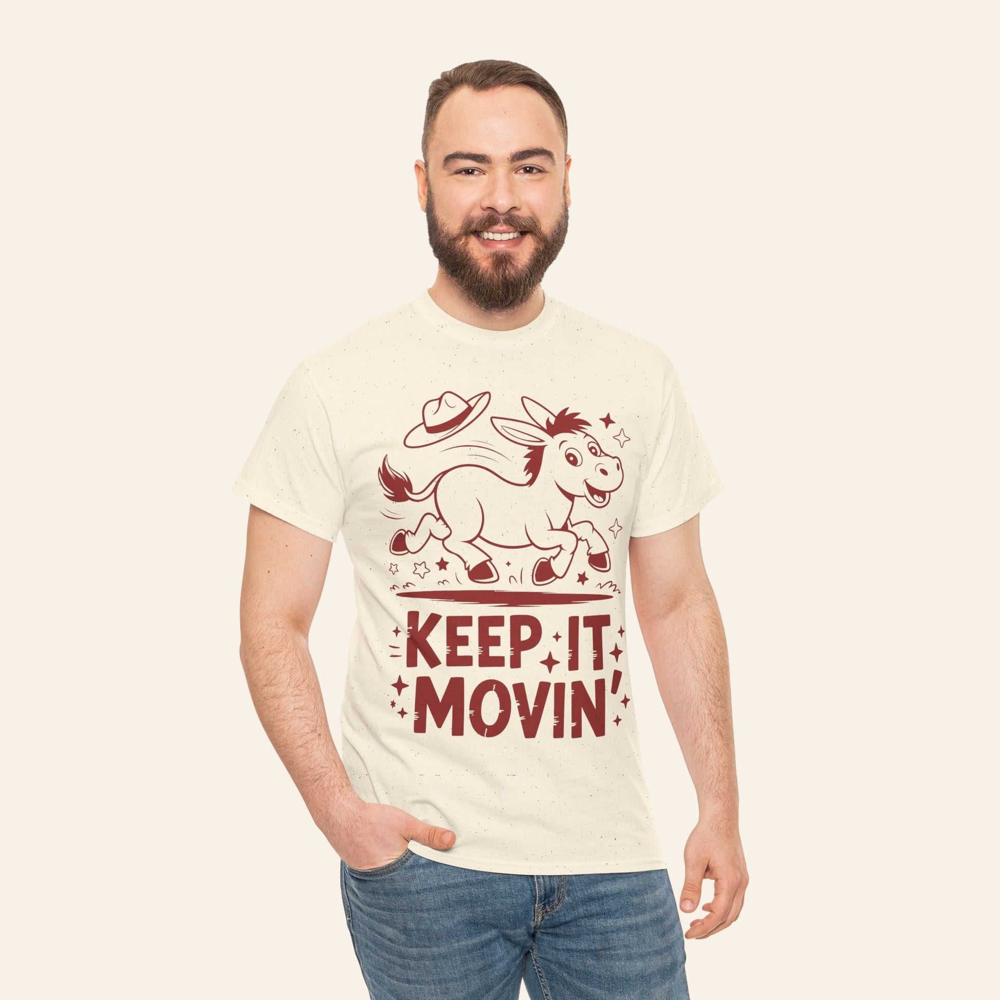 T-Shirt Keep It Movin' Unisex Heavy Cotton Tee (Light Colors)