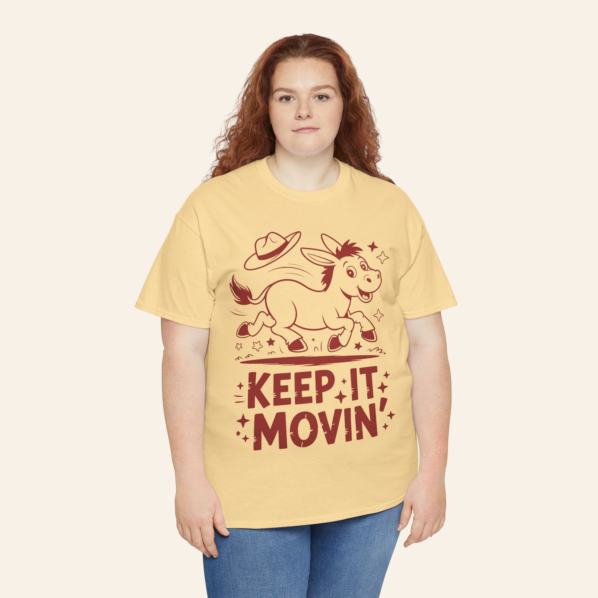 T-Shirt Keep It Movin' Unisex Heavy Cotton Tee (Light Colors)