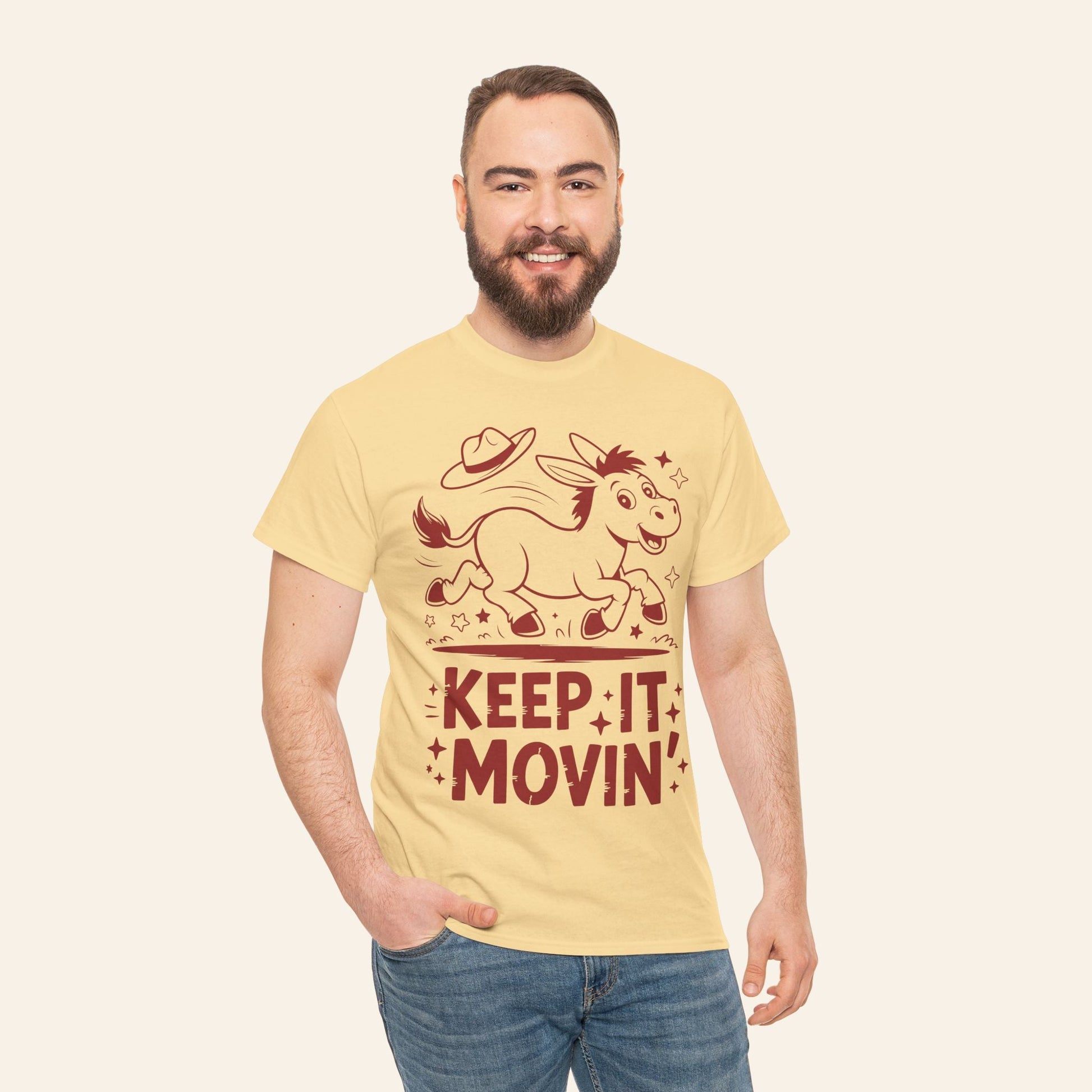 T-Shirt Keep It Movin' Unisex Heavy Cotton Tee (Light Colors)