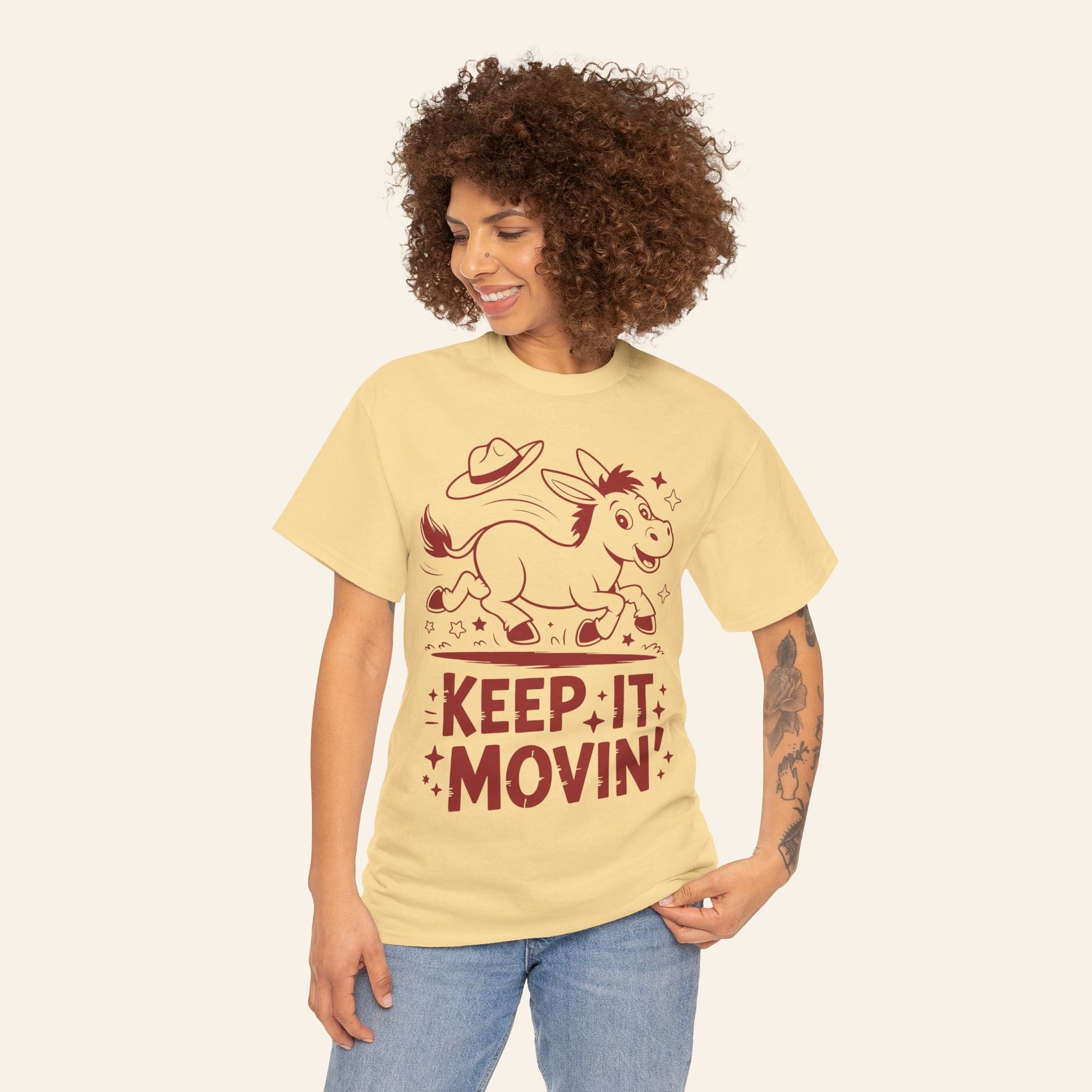 T-Shirt Keep It Movin' Unisex Heavy Cotton Tee (Light Colors)
