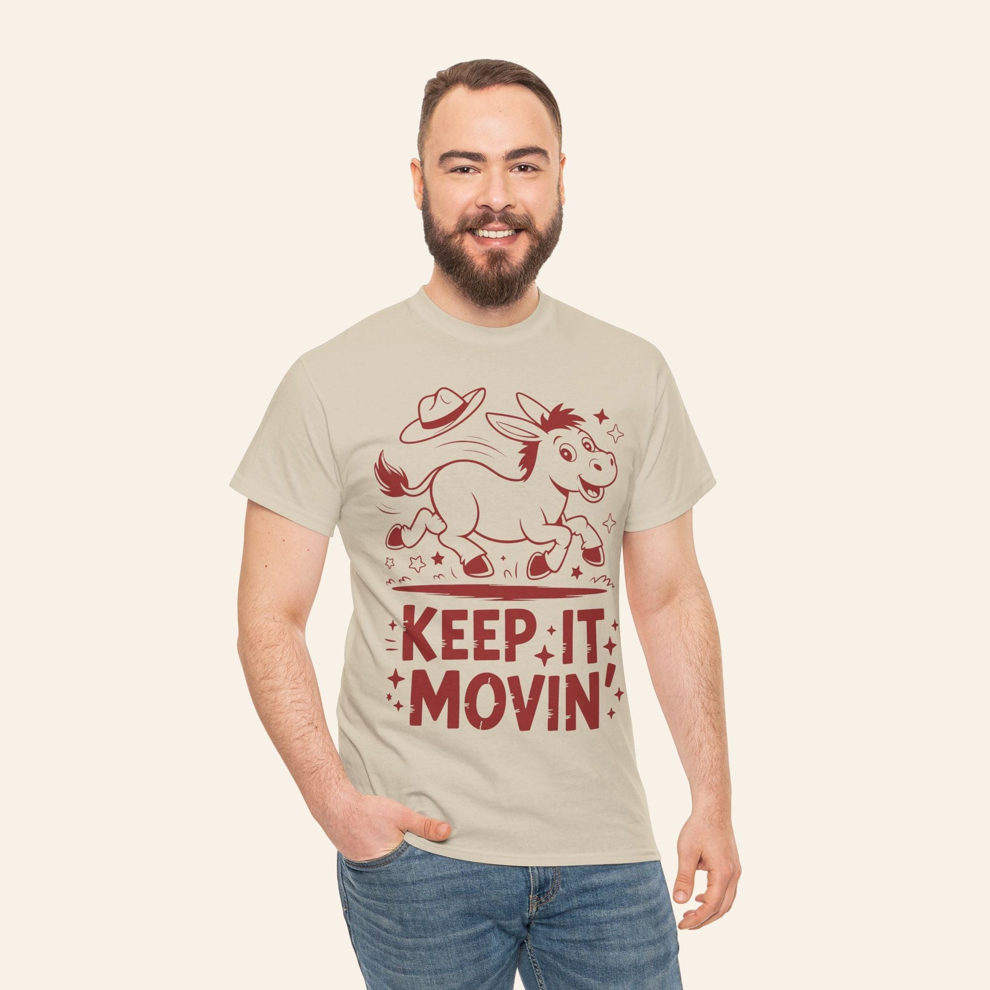 T-Shirt Keep It Movin' Unisex Heavy Cotton Tee (Light Colors)