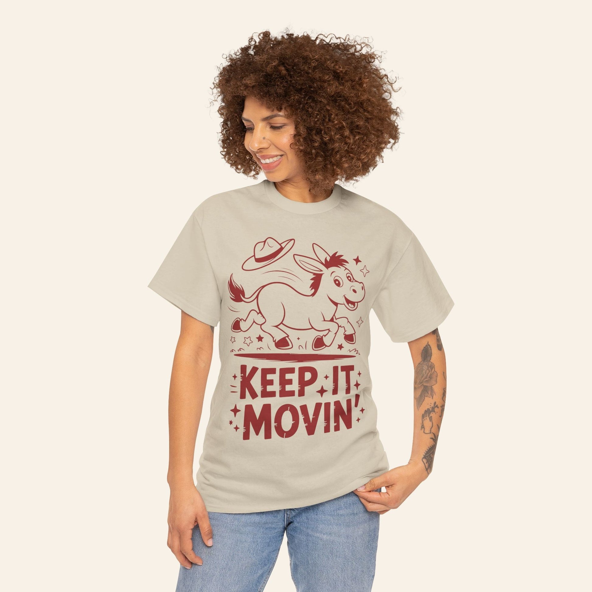 T-Shirt Keep It Movin' Unisex Heavy Cotton Tee (Light Colors)