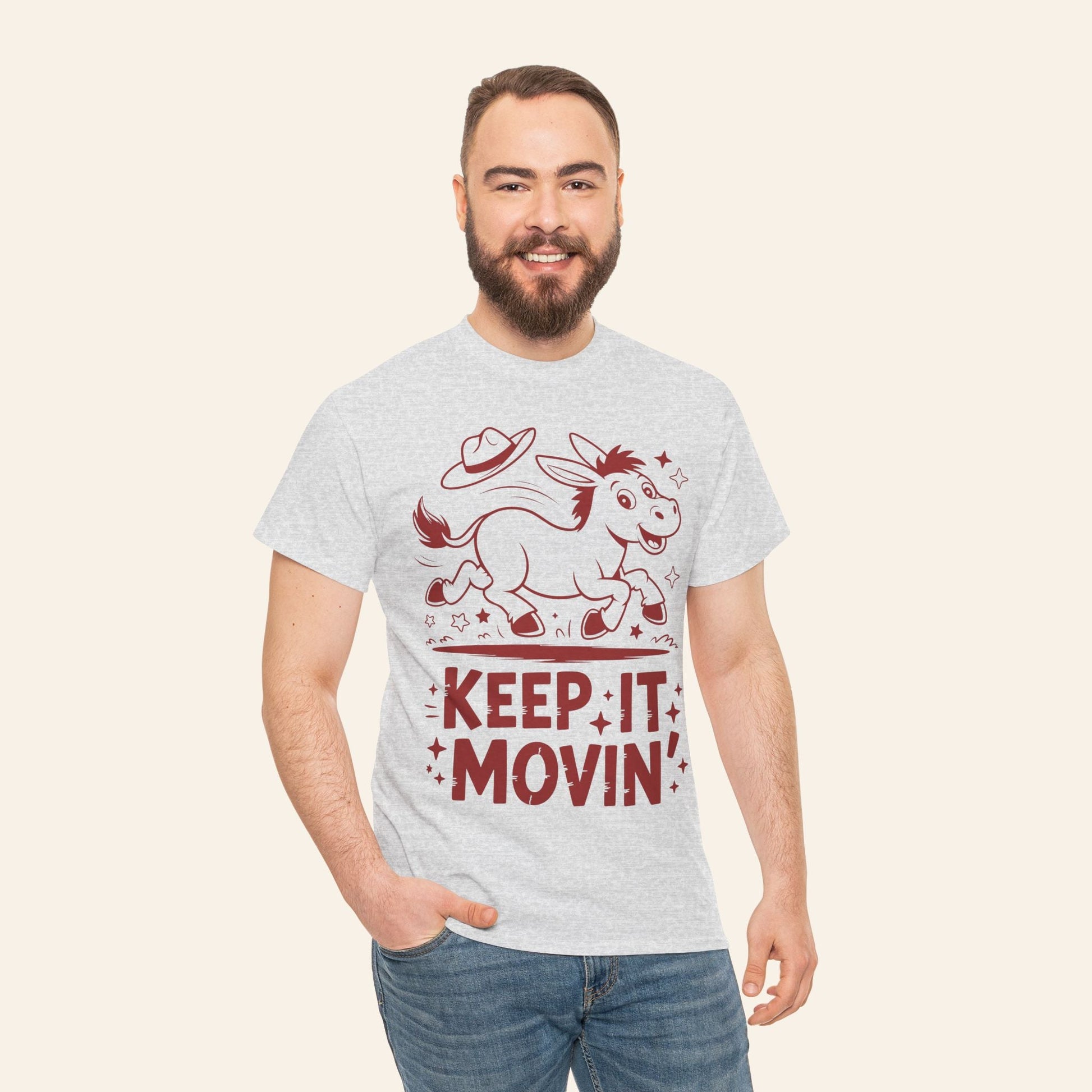 T-Shirt Keep It Movin' Unisex Heavy Cotton Tee (Light Colors)