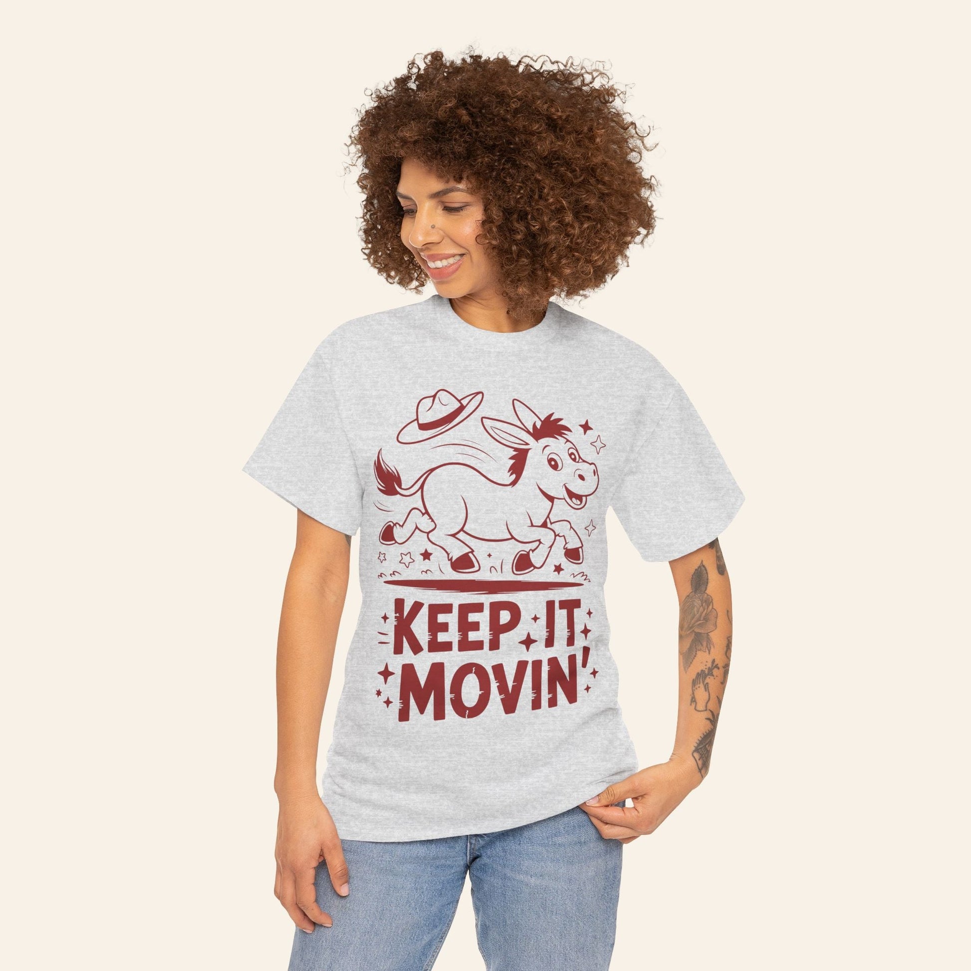 T-Shirt Keep It Movin' Unisex Heavy Cotton Tee (Light Colors)