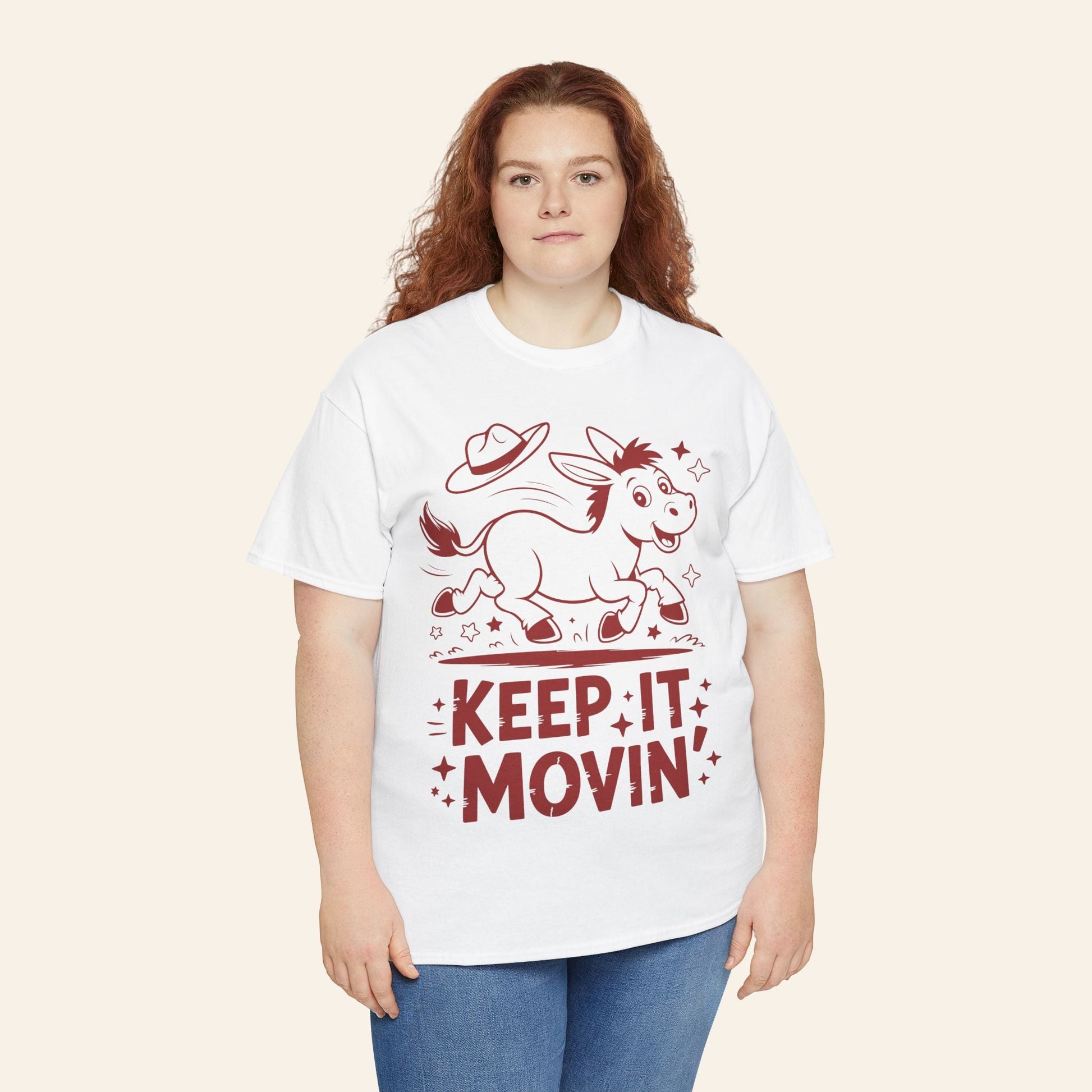 T-Shirt Keep It Movin' Unisex Heavy Cotton Tee (Light Colors)