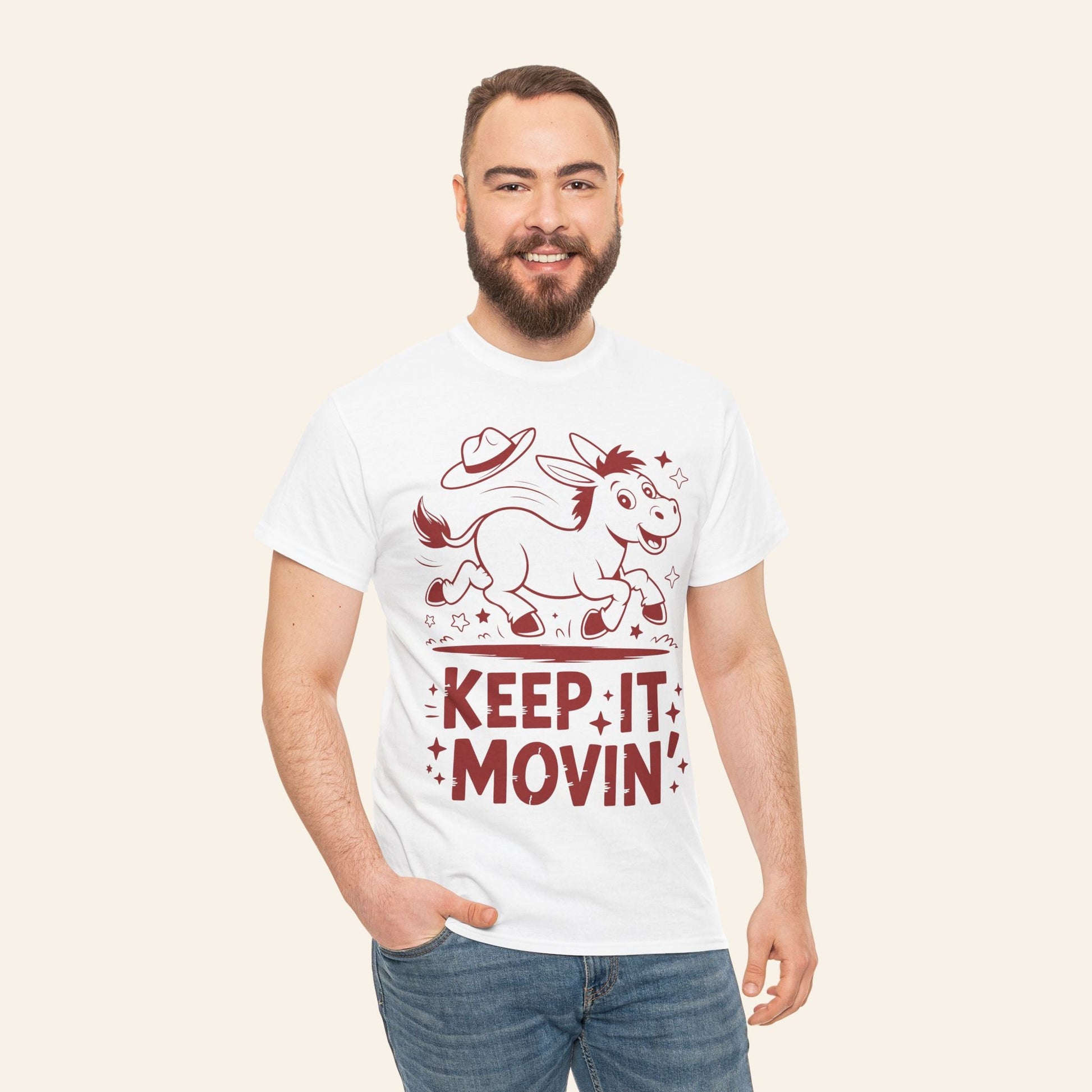 T-Shirt Keep It Movin' Unisex Heavy Cotton Tee (Light Colors)