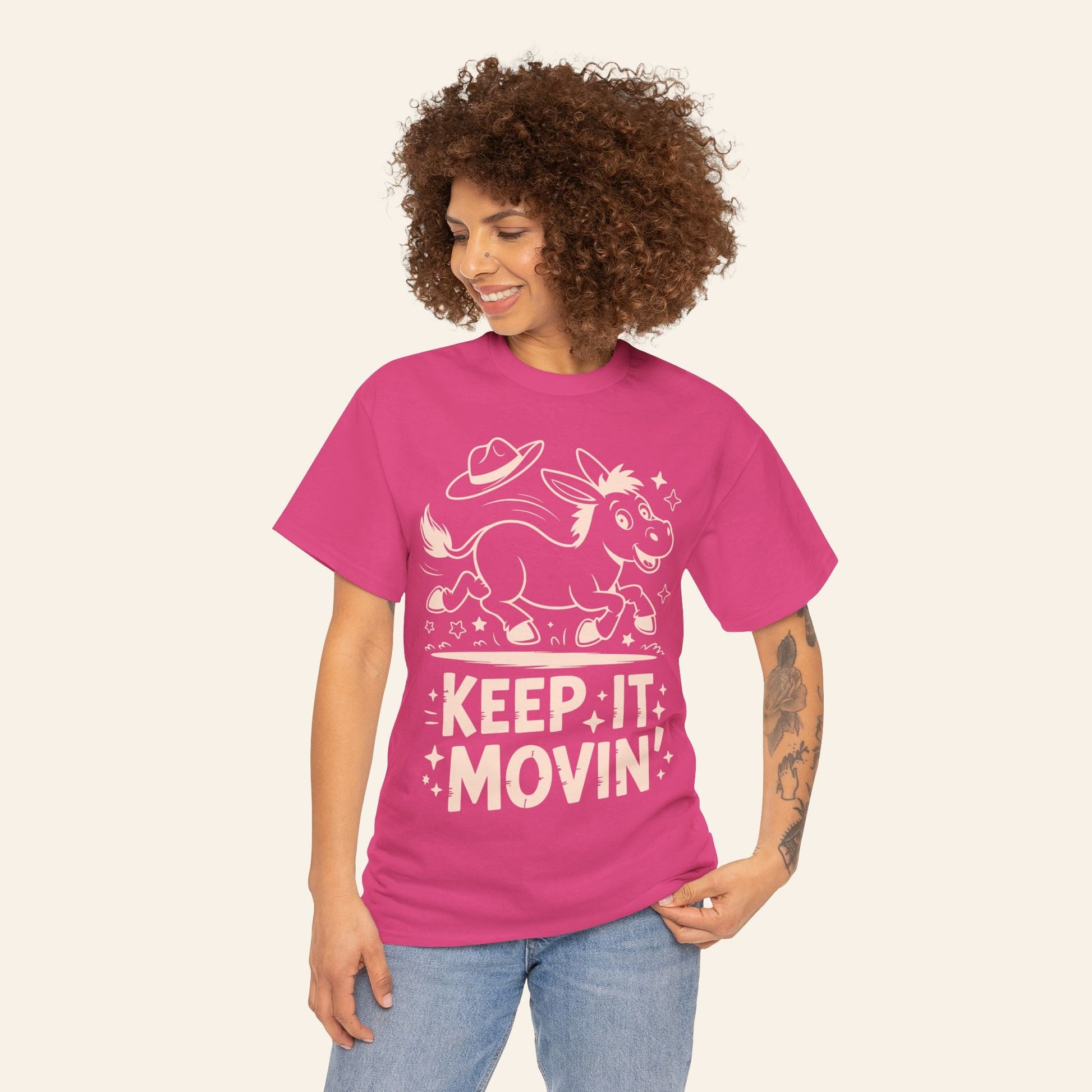 T-Shirt Keep It Movin' Unisex Heavy Cotton Tee (Dark Colors)