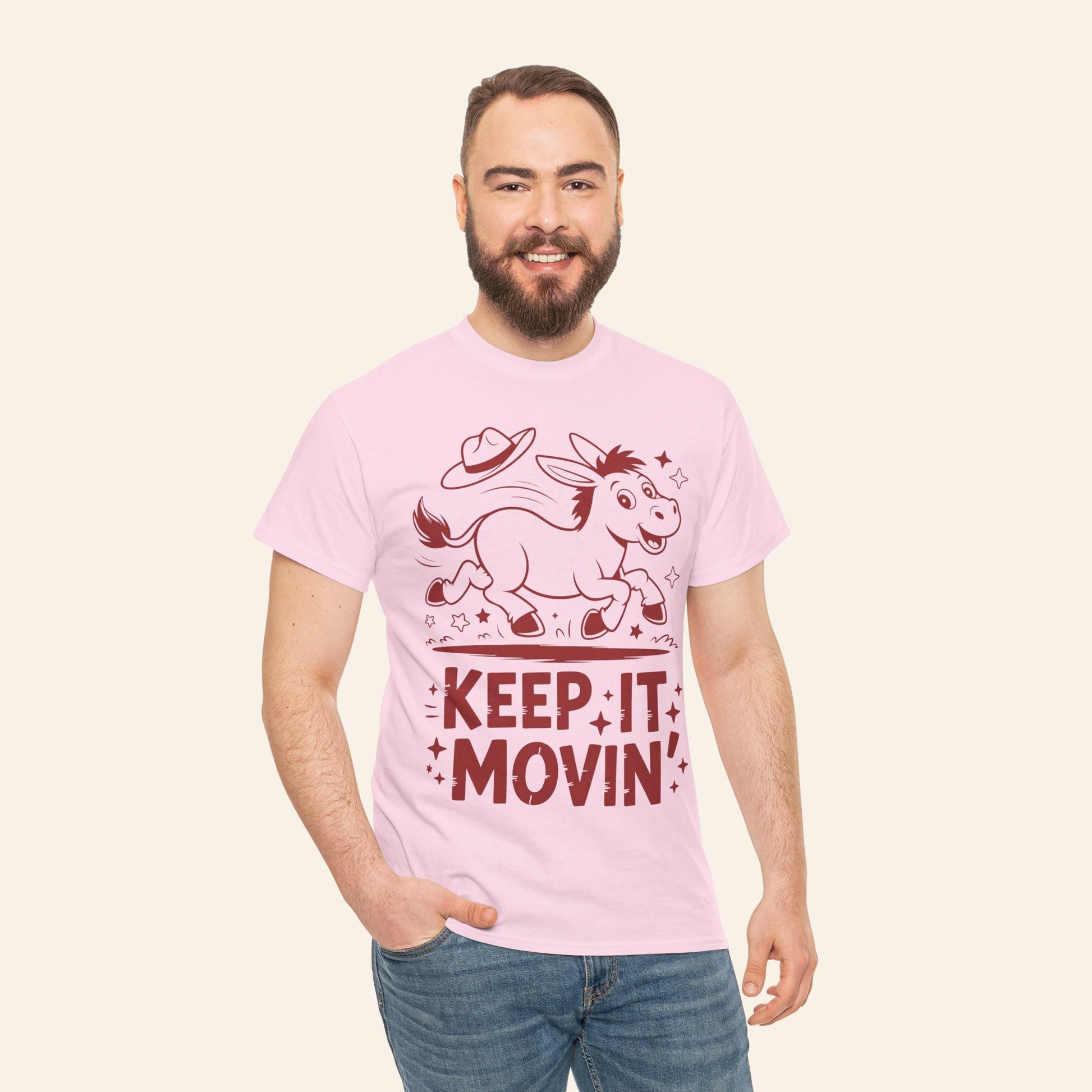 T-Shirt Keep It Movin' Unisex Heavy Cotton Tee (Light Colors)