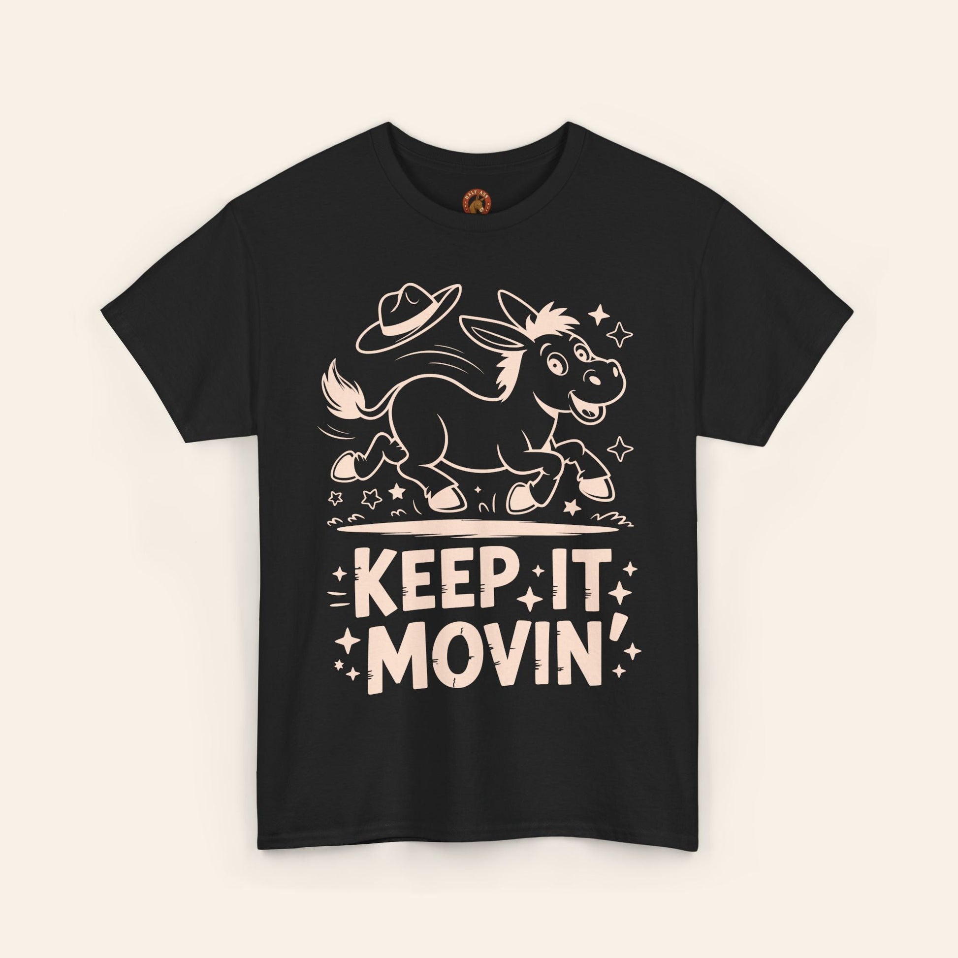T-Shirt Keep It Movin' Unisex Heavy Cotton Tee (Dark Colors) Black / S