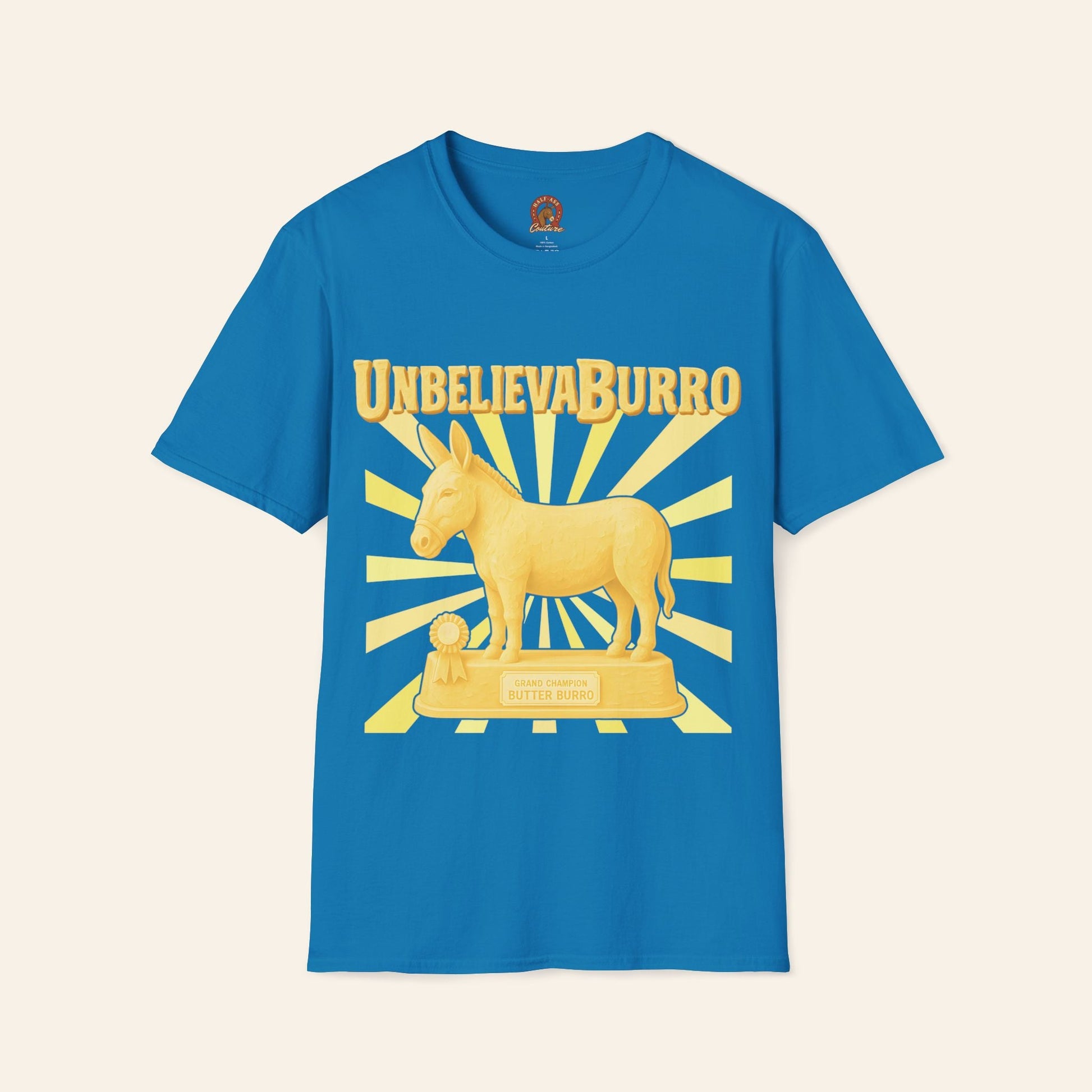 T-Shirt UnbelievaBurro T-Shirt – County Fair Butter Donkey Tee for Animal Lovers Sapphire / S