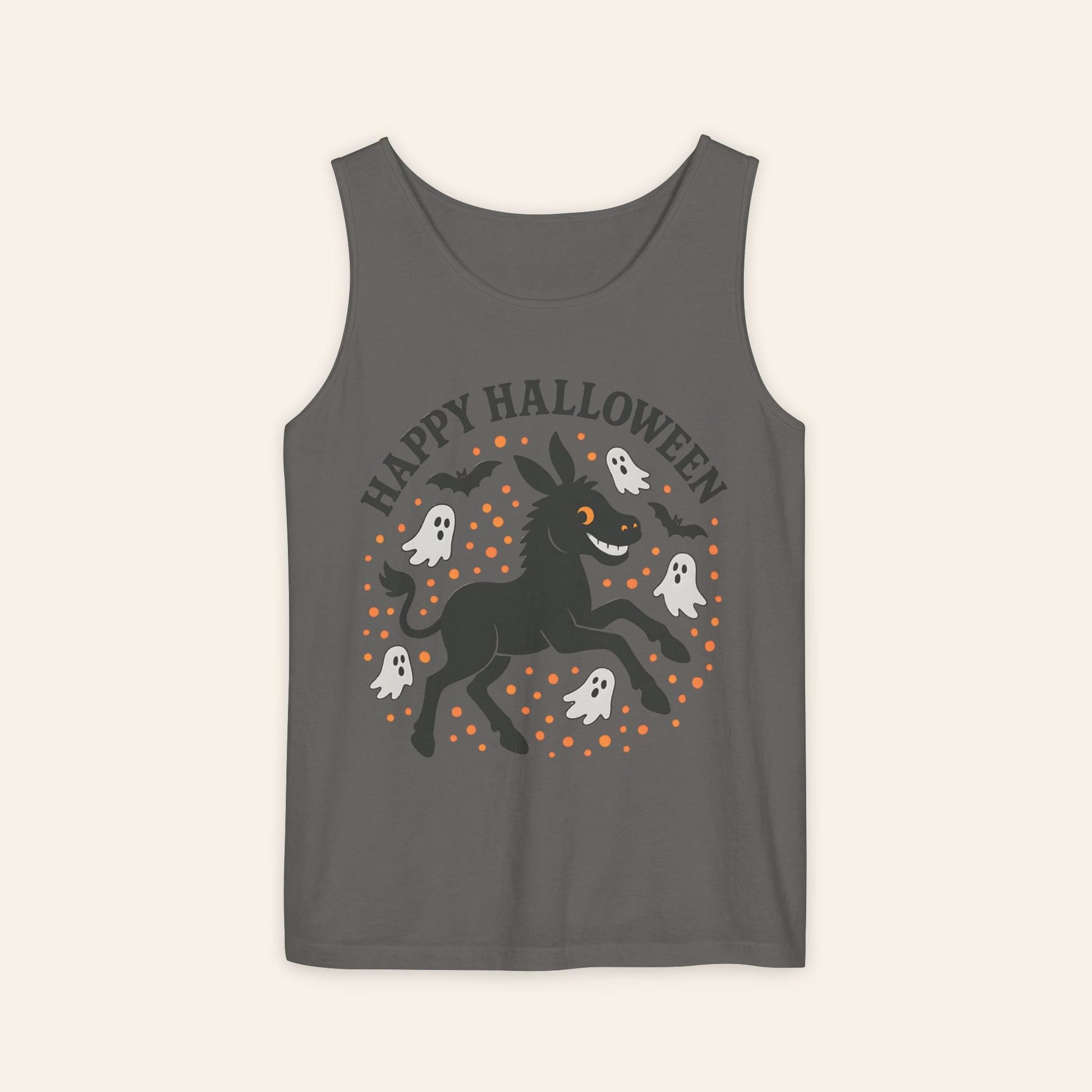 Tank Top Happy Halloween Spooky Donkey Tank Top Pepper / S