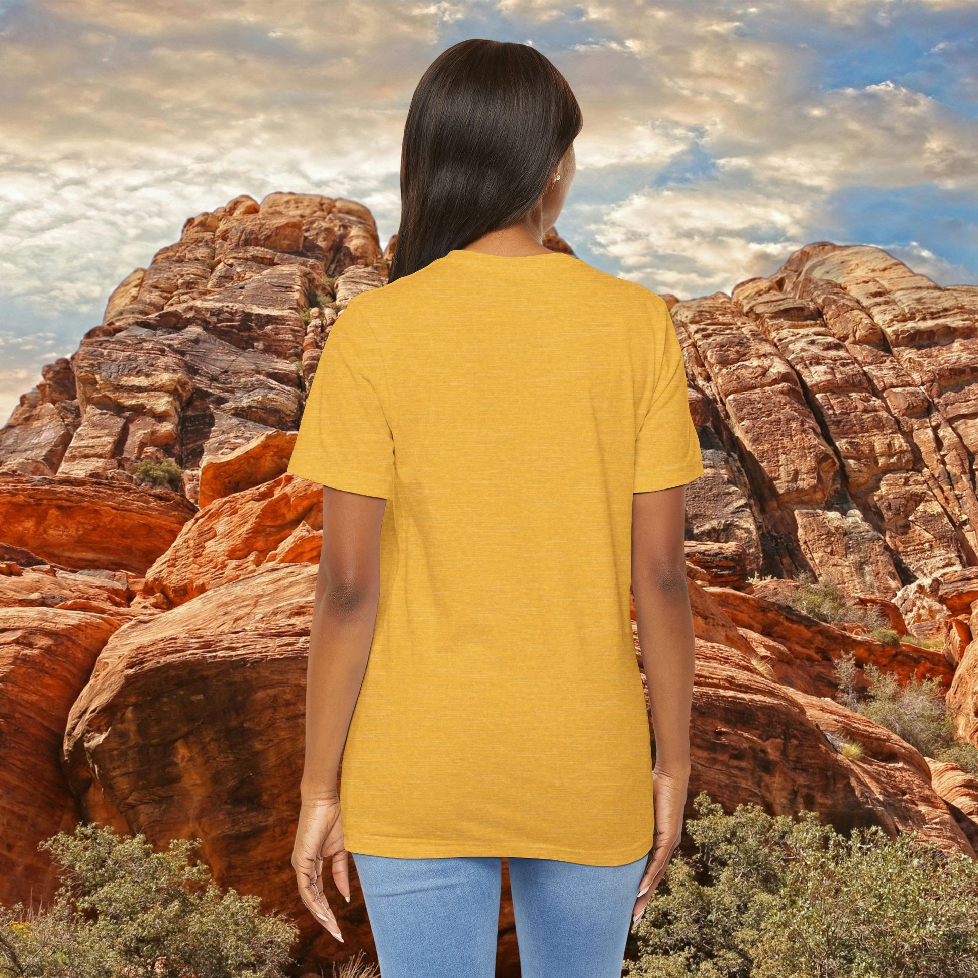 Heather Yellow Gold | Dust & Daydreams — Desert Donkey Jersey T-Shirt | T-Shirt
