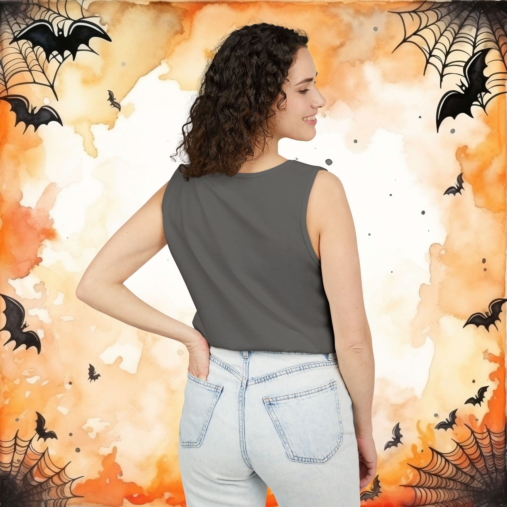 Blossom | Happy Halloween Spooky Donkey Tank Top | Tank Top