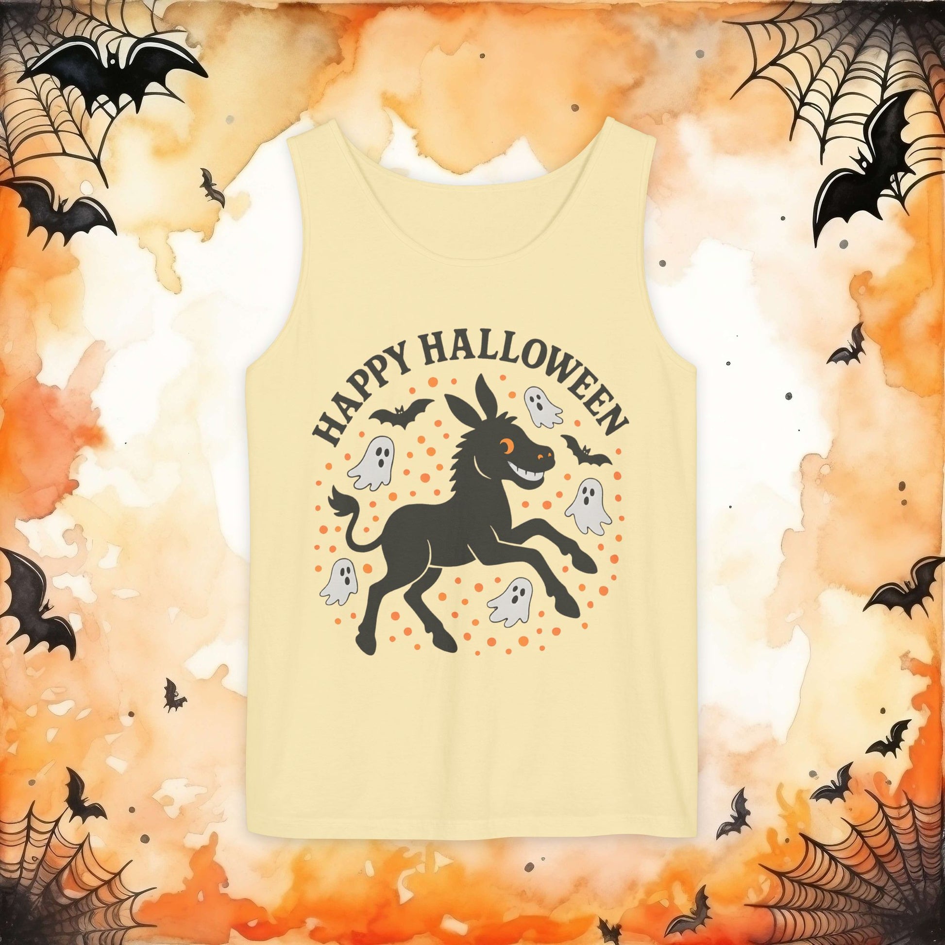 Butter | Happy Halloween Spooky Donkey Tank Top | Tank Top