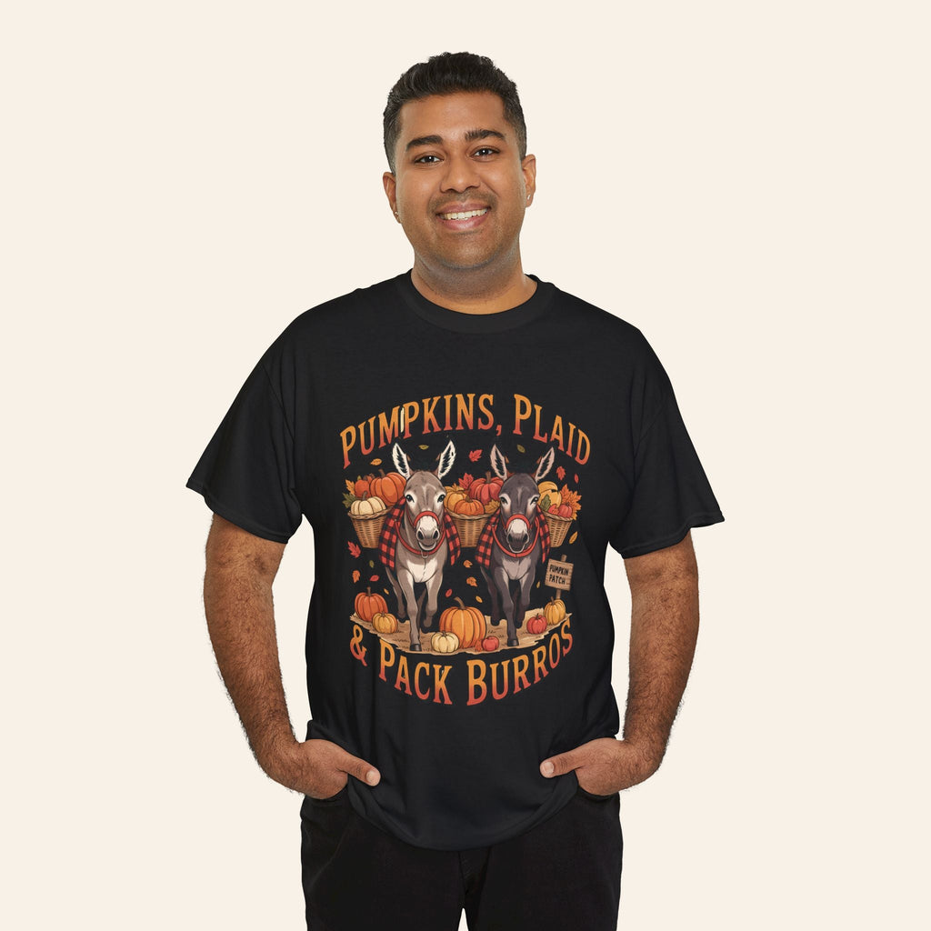 Pumpkins, Plaid, & Pack Burros T-Shirt (Heavy)