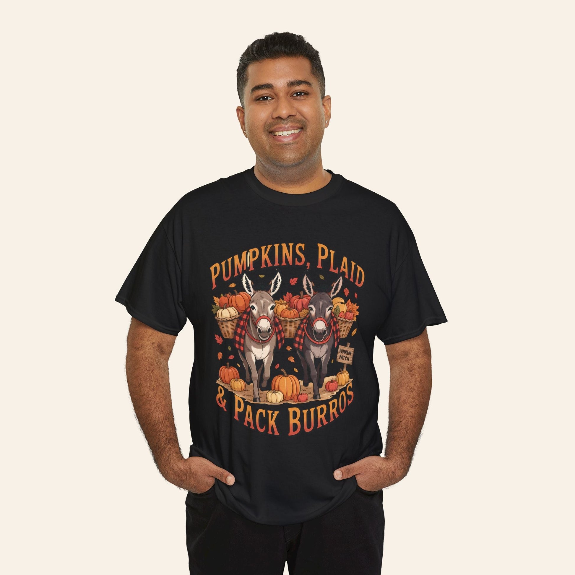 Pumpkins, Plaid, & Pack Burros T-Shirt (Heavy)