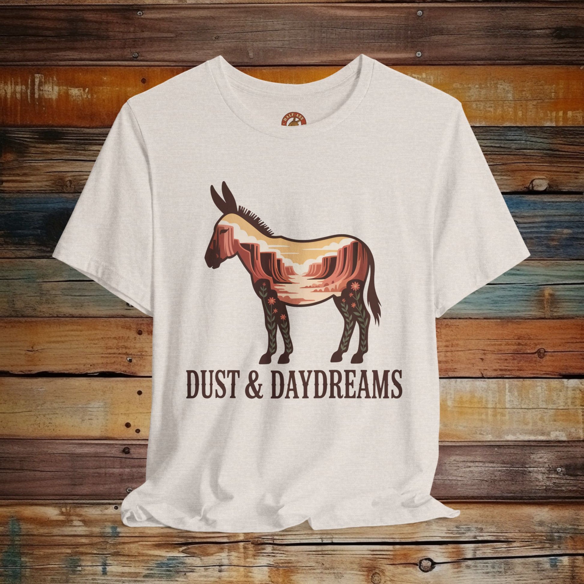 Heather Dust | Dust & Daydreams — Desert Donkey Jersey T-Shirt | T-Shirt