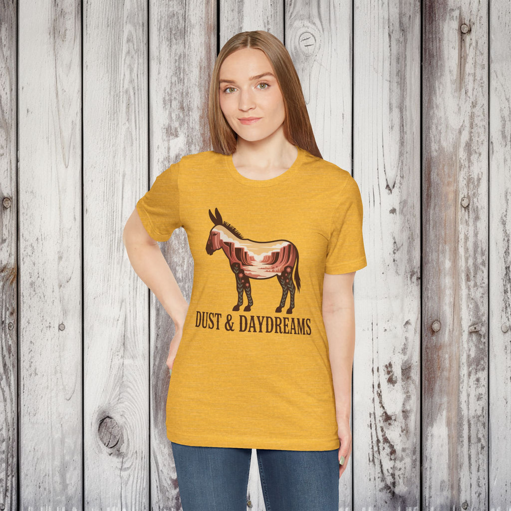 Heather Yellow Gold | Dust & Daydreams — Desert Donkey Jersey T-Shirt | T-Shirt