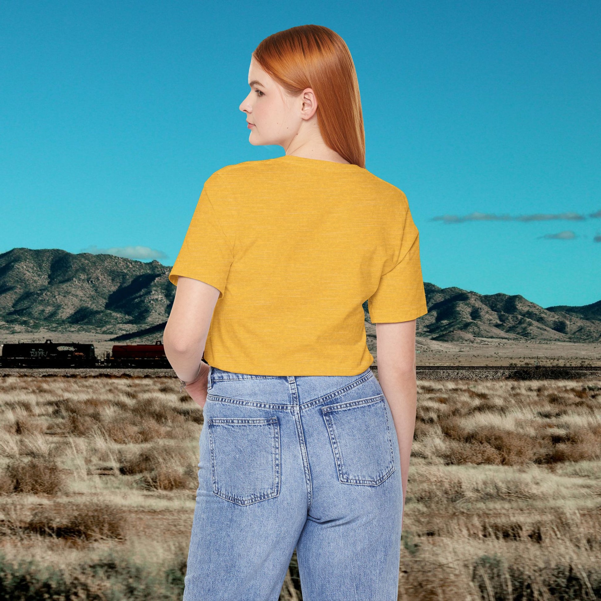 Heather Yellow Gold | Dust & Daydreams — Desert Donkey Jersey T-Shirt | T-Shirt