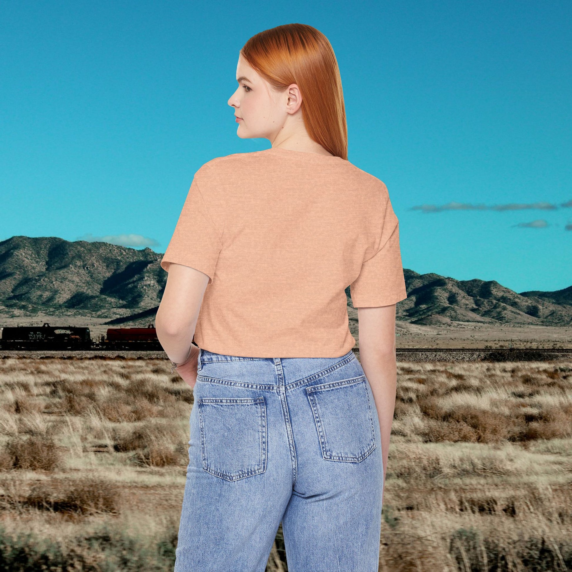 Heather Peach | Dust & Daydreams — Desert Donkey Jersey T-Shirt | T-Shirt