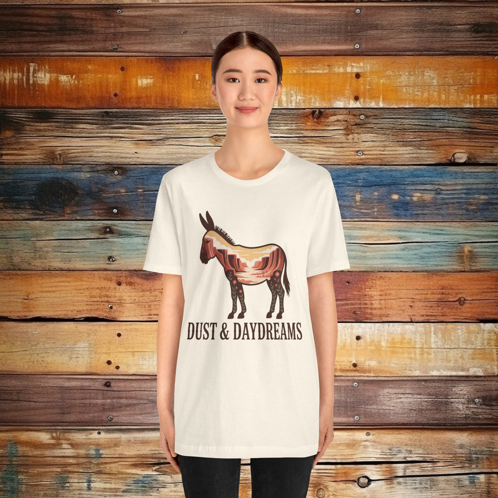 Natural | Dust & Daydreams — Desert Donkey Jersey T-Shirt | T-Shirt