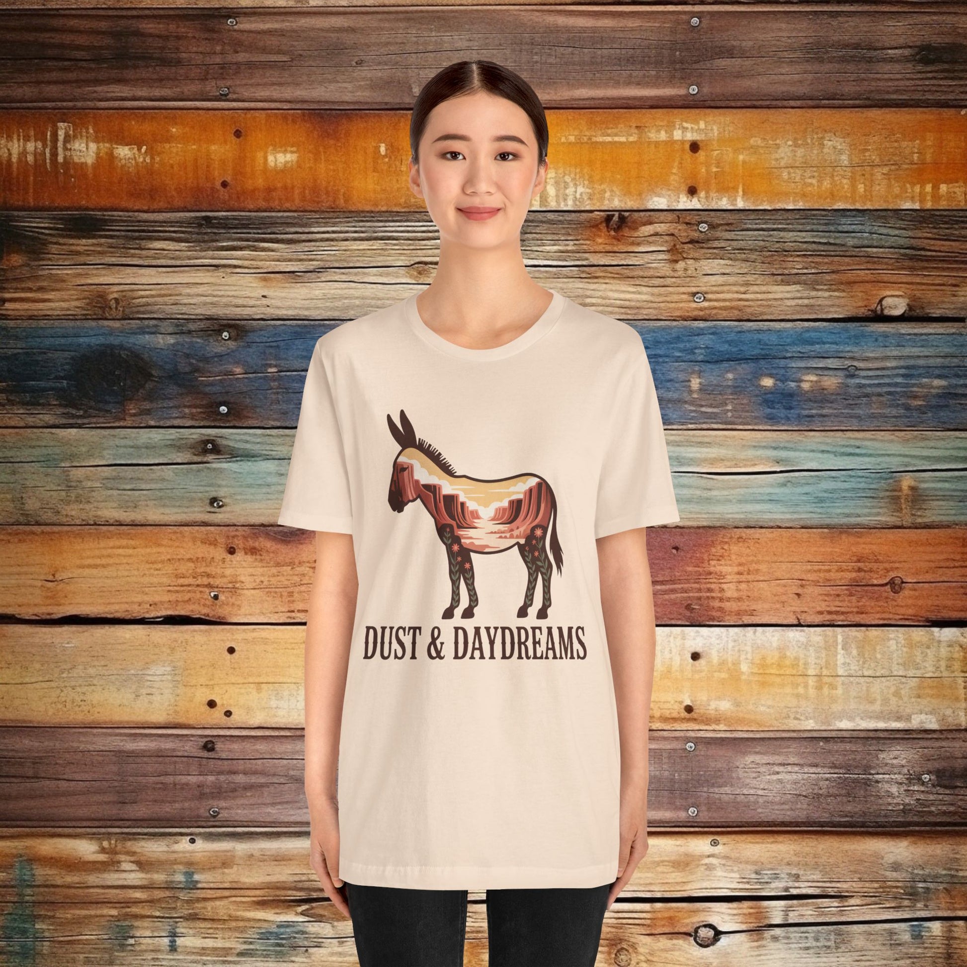 Soft Cream | Dust & Daydreams — Desert Donkey Jersey T-Shirt | T-Shirt